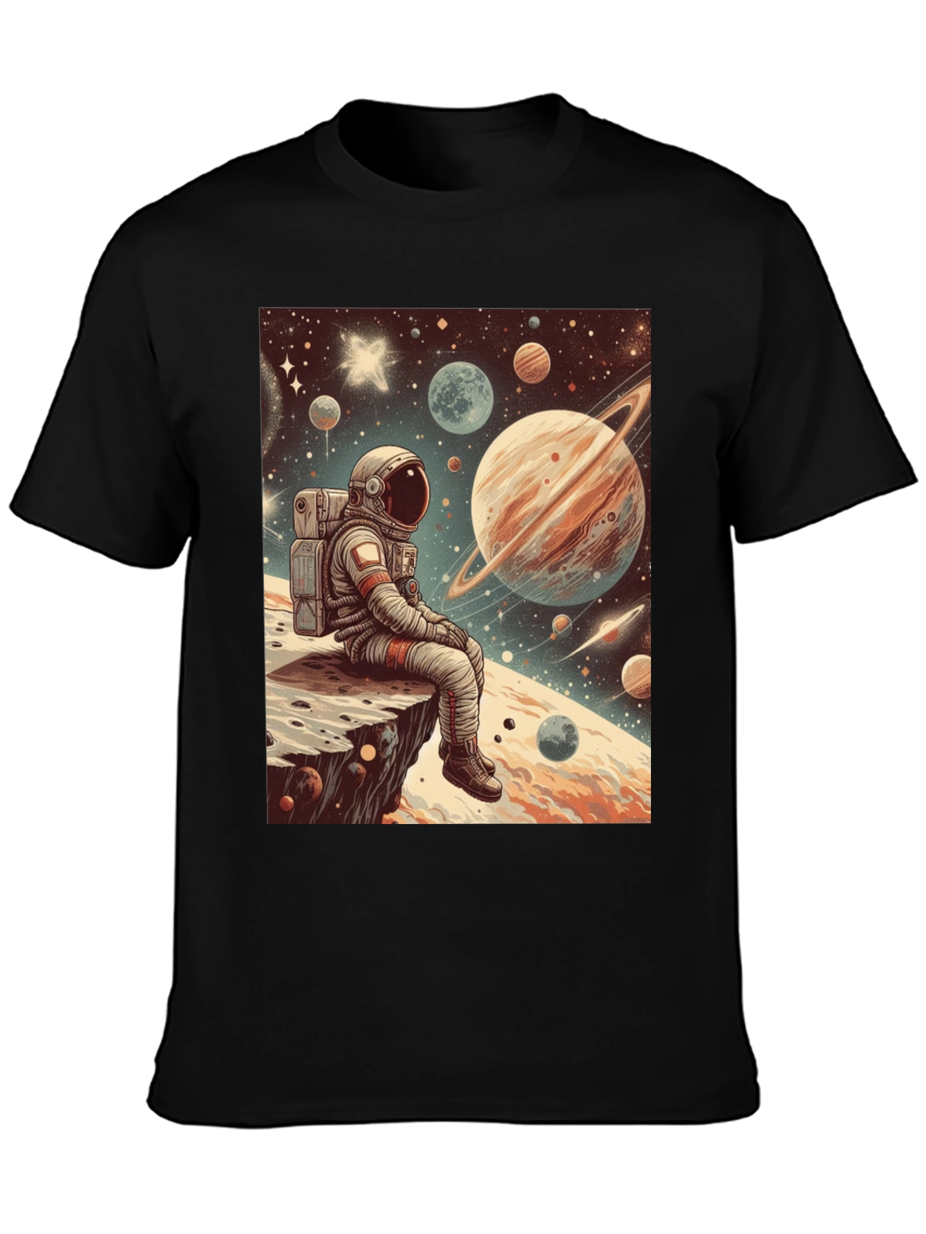 Astronaut Space Print T-Shirt