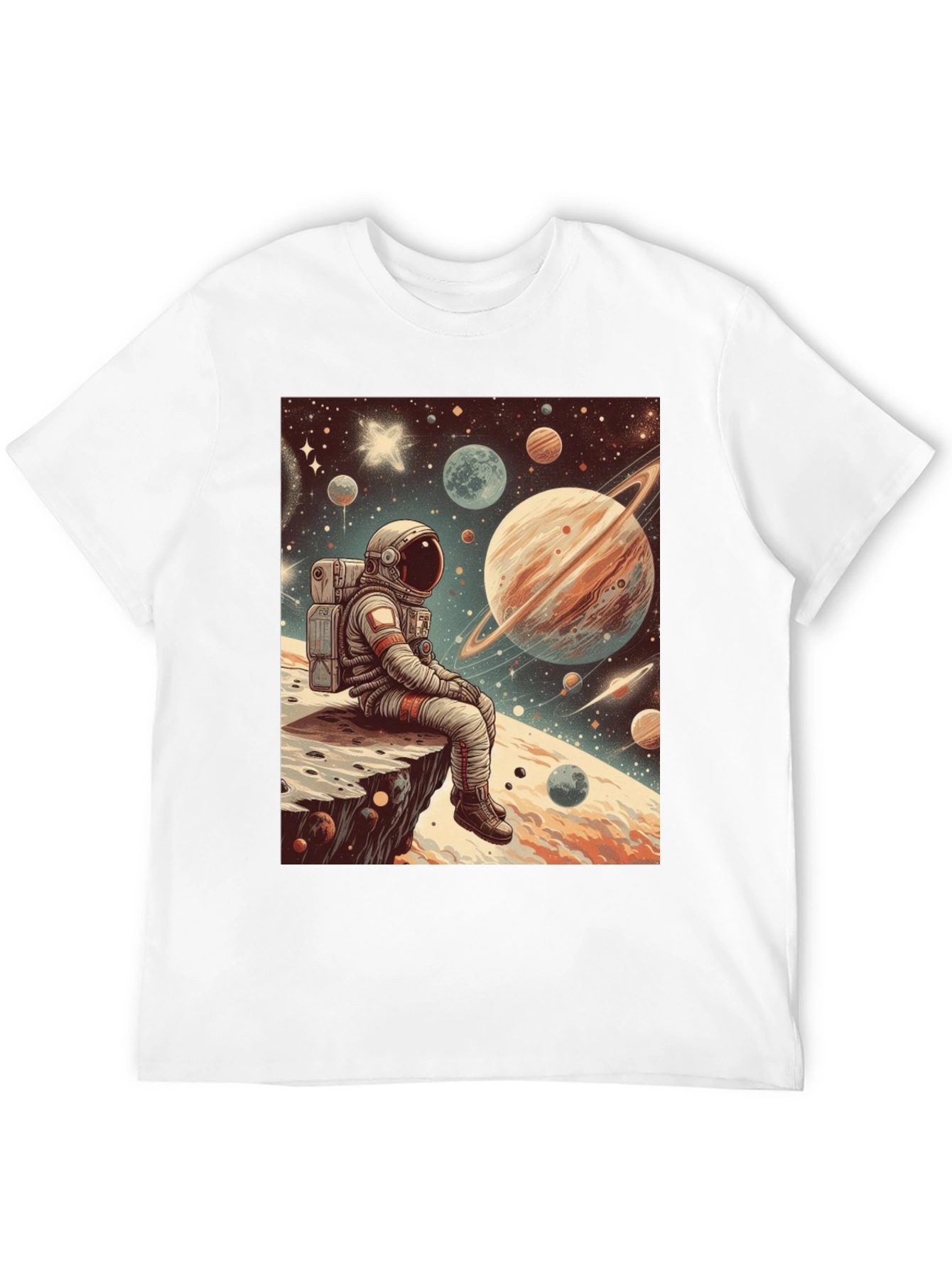 Astronaut Space Print T-Shirt