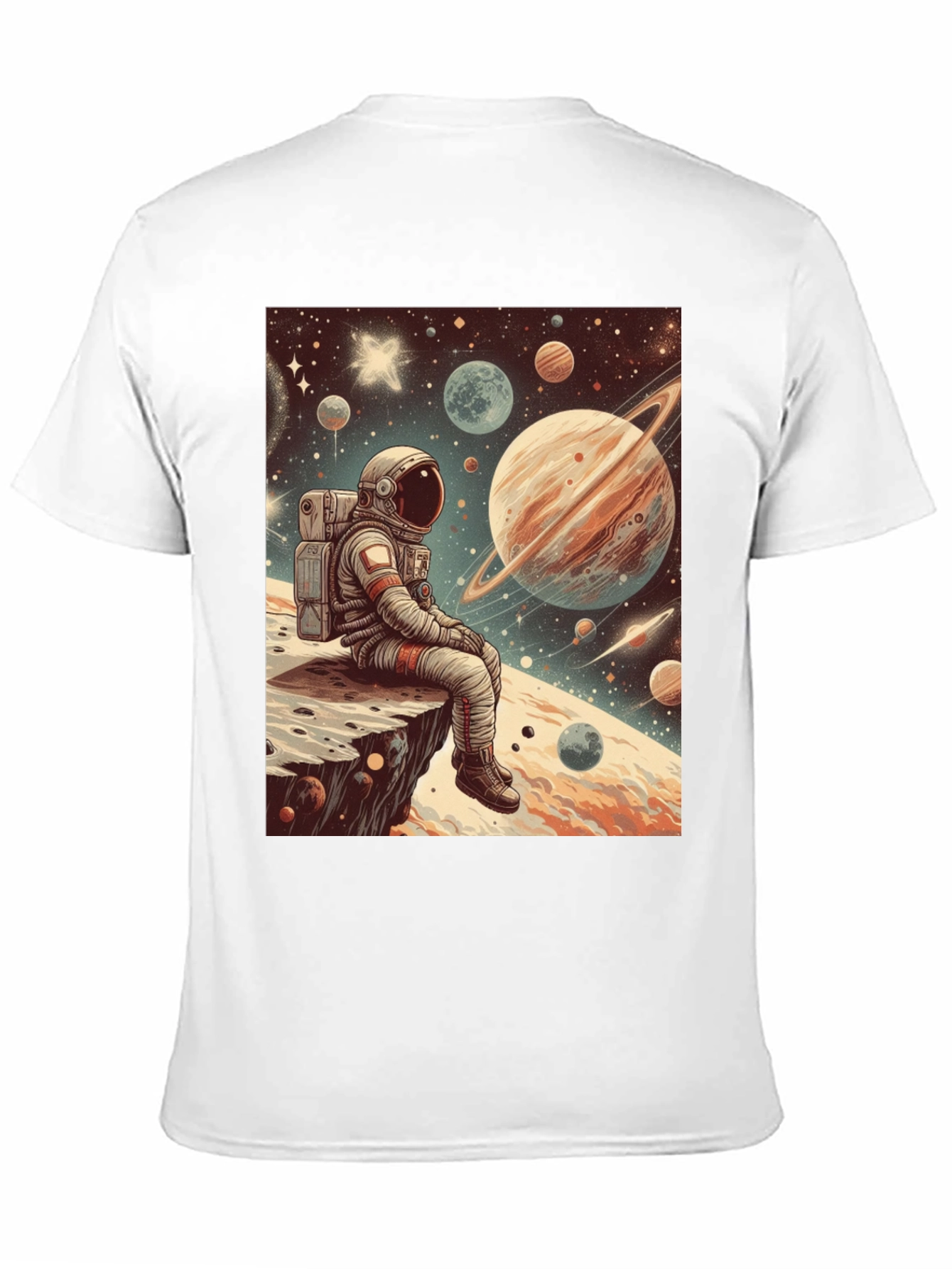 Astronaut Space Print T-Shirt
