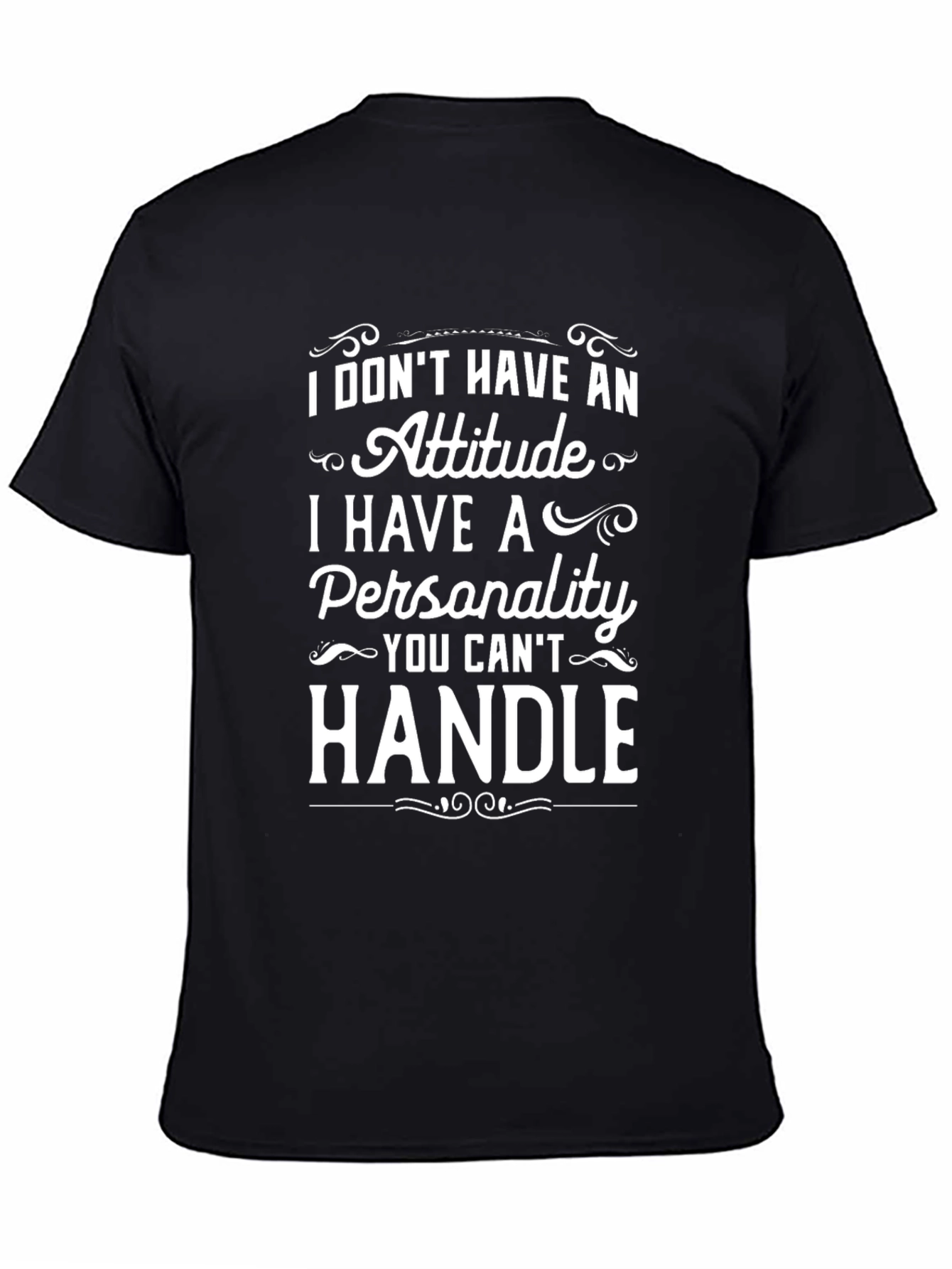 Attitude vs Personality Graphic Tee - Black