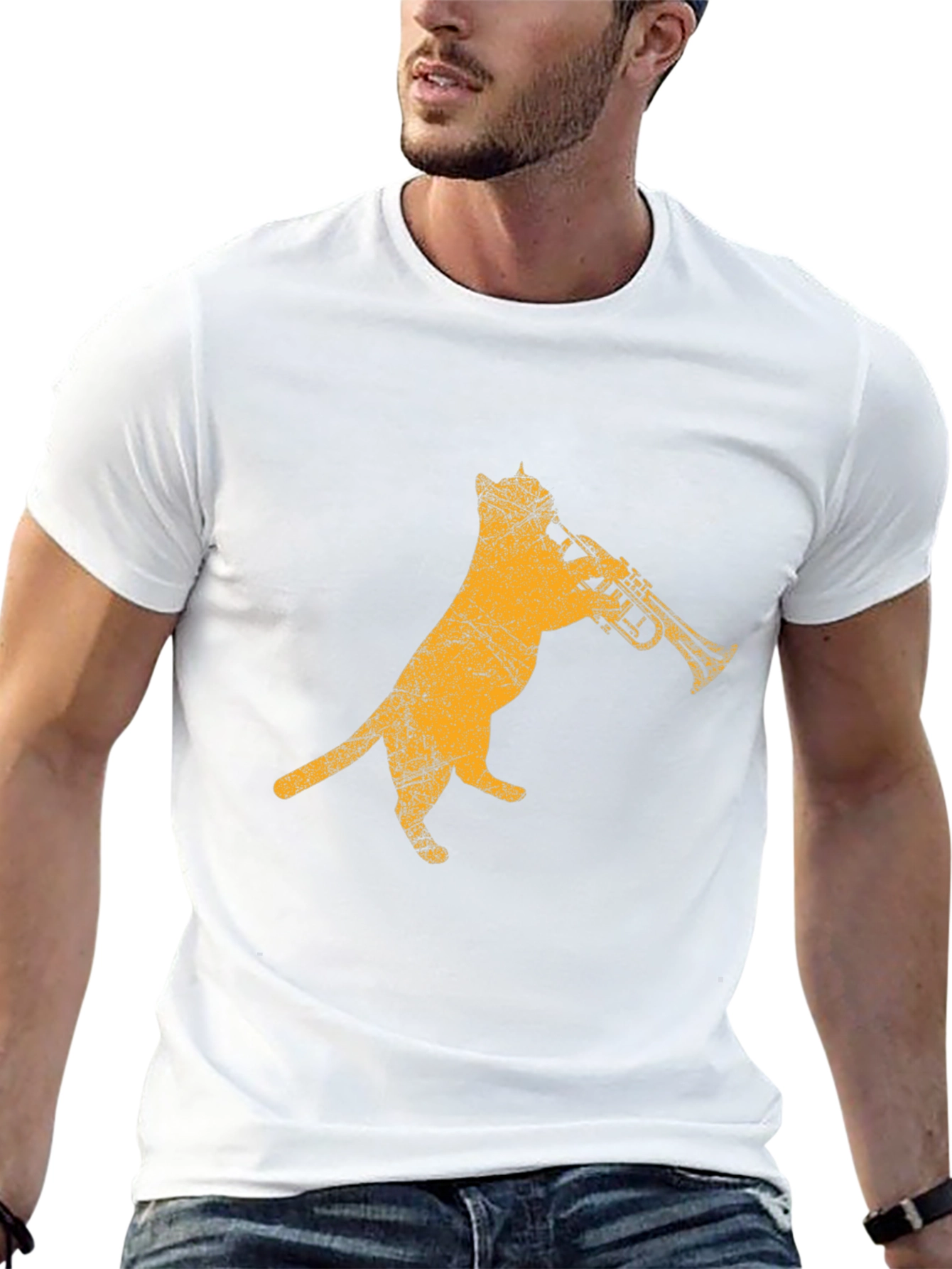 Cool Cat Trumpet Player T-Shirt