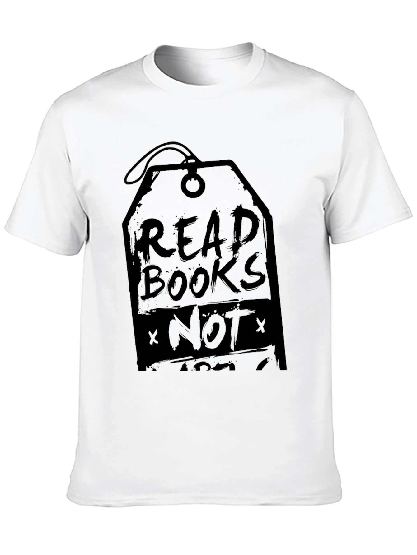Read Books Not Ads Mens Black Graphic Tee