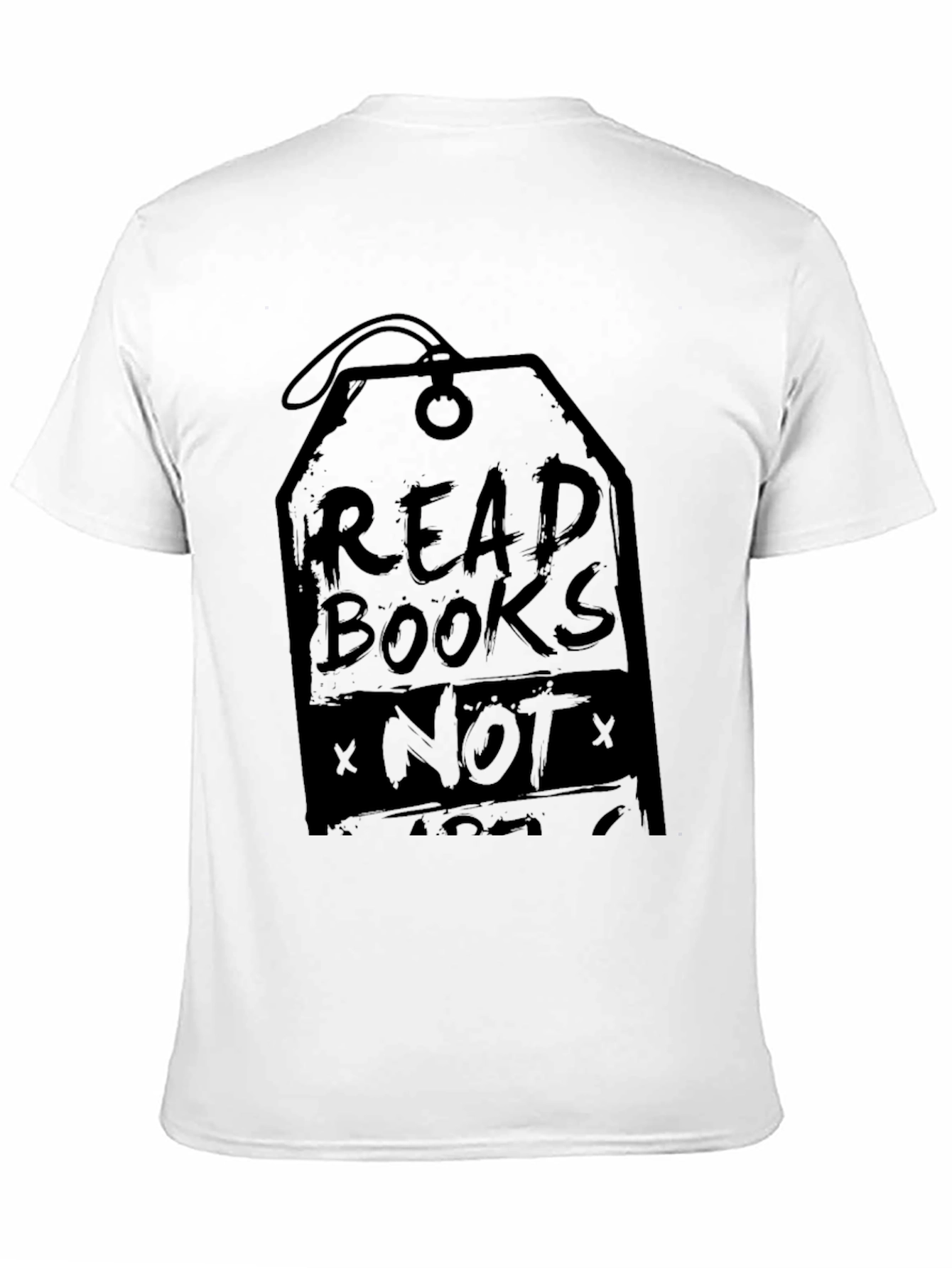 Read Books Not Ads Mens Black Graphic Tee
