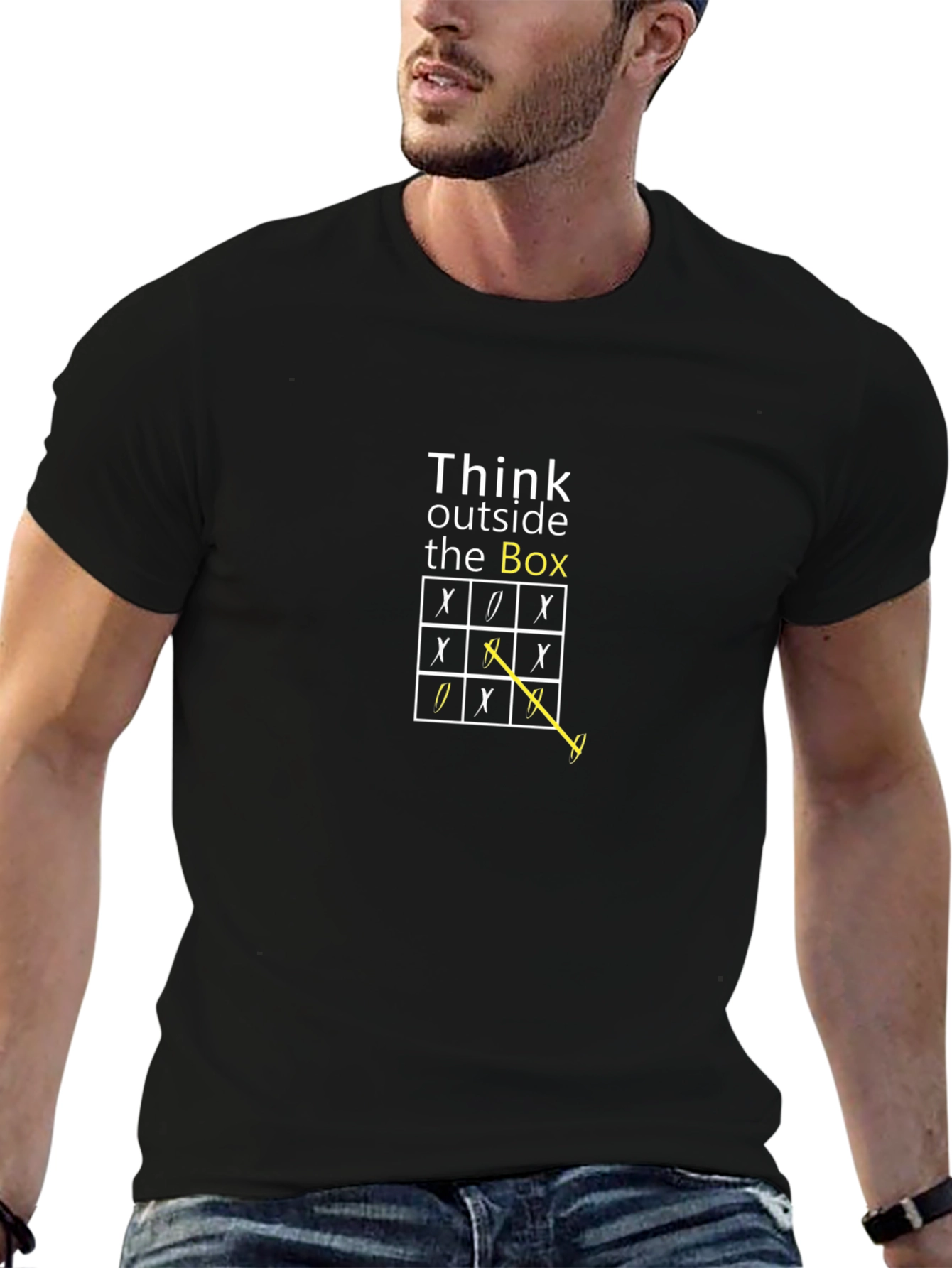 Think Outside the Box Graphic T-Shirt - Unisex
