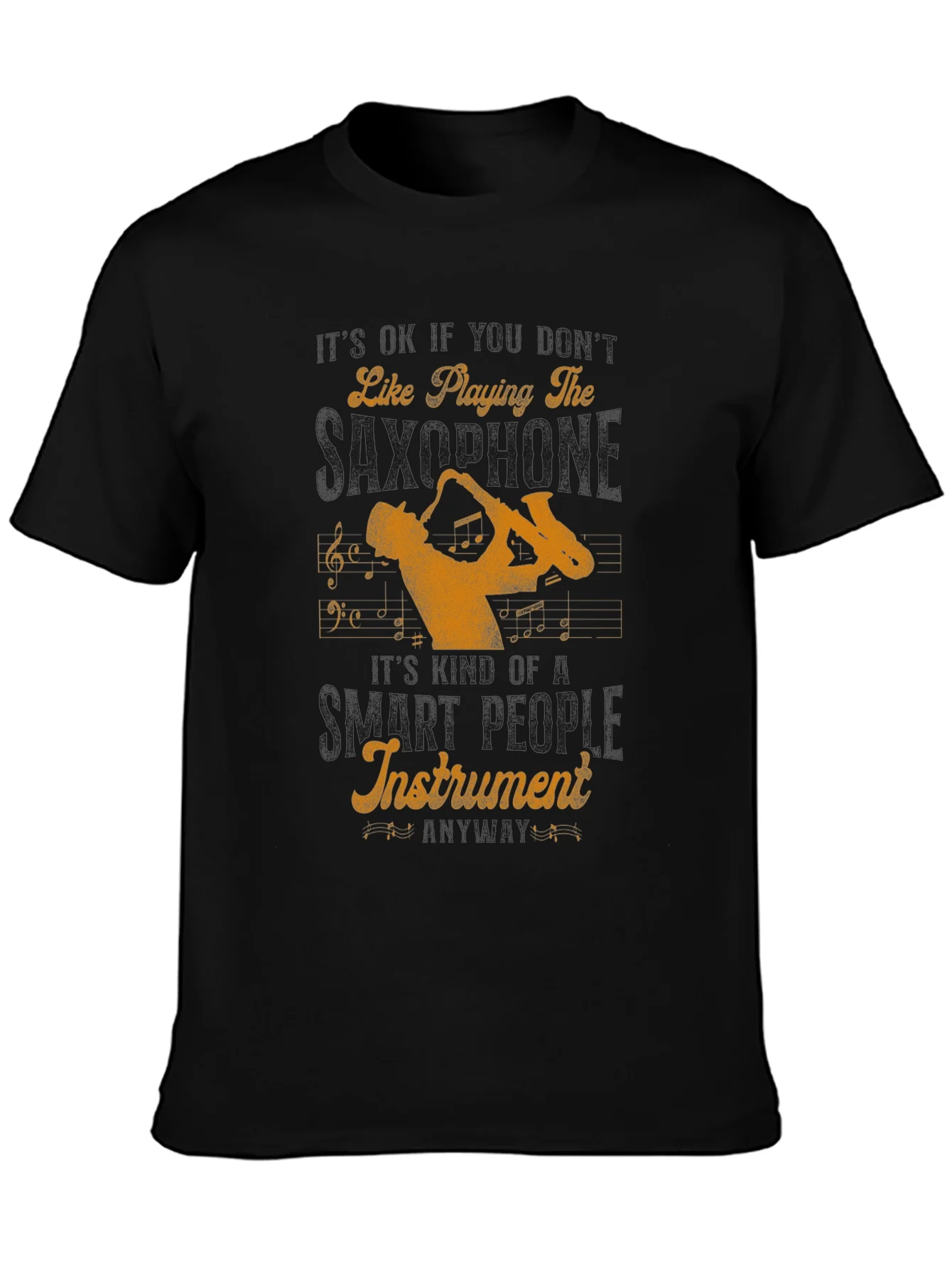 Saxophone Player Graphic Tee - Musical Instrument Lover Shirt