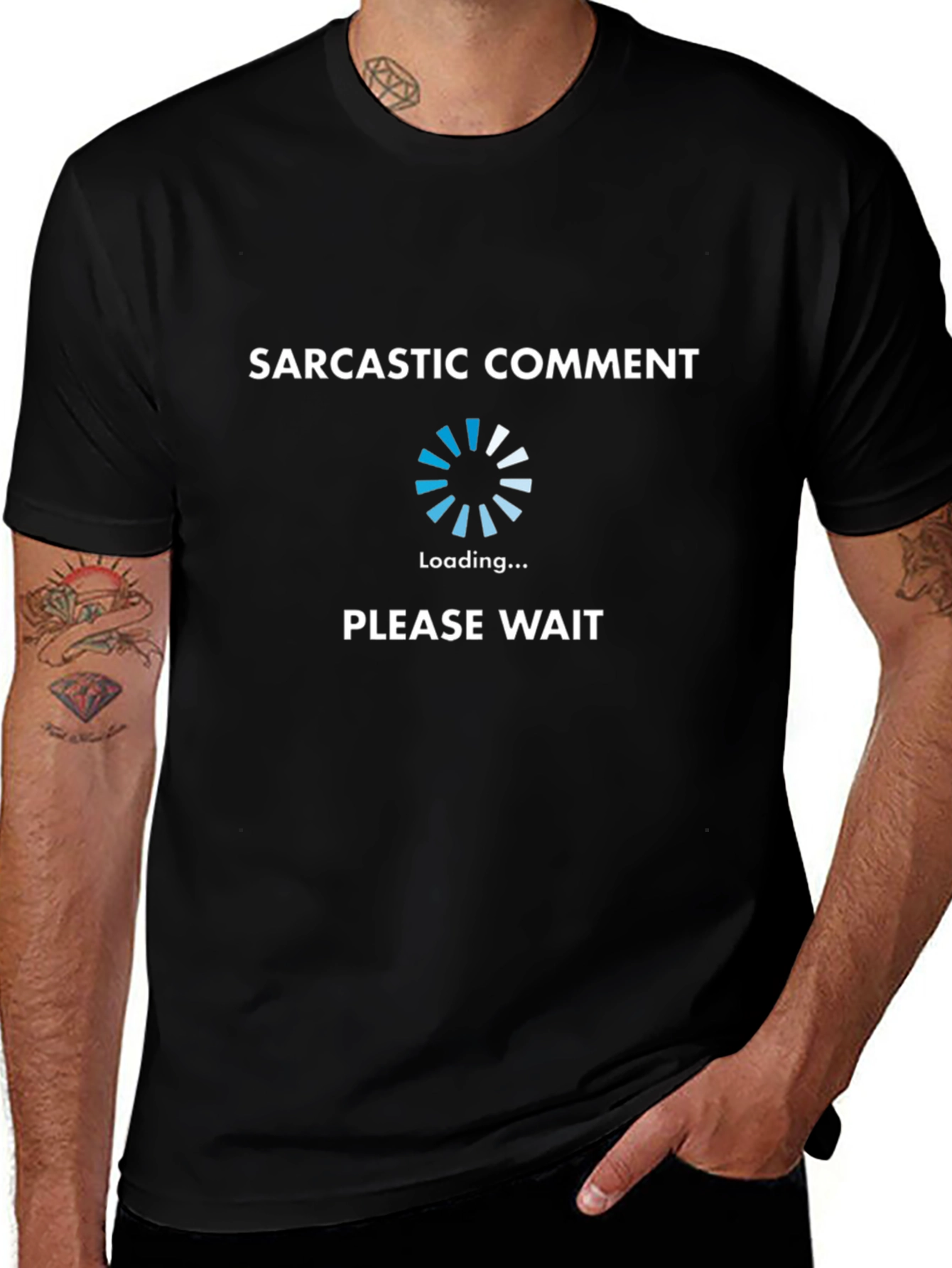 Sarcastic Comment Loading T-Shirt - Funny Novelty Tee