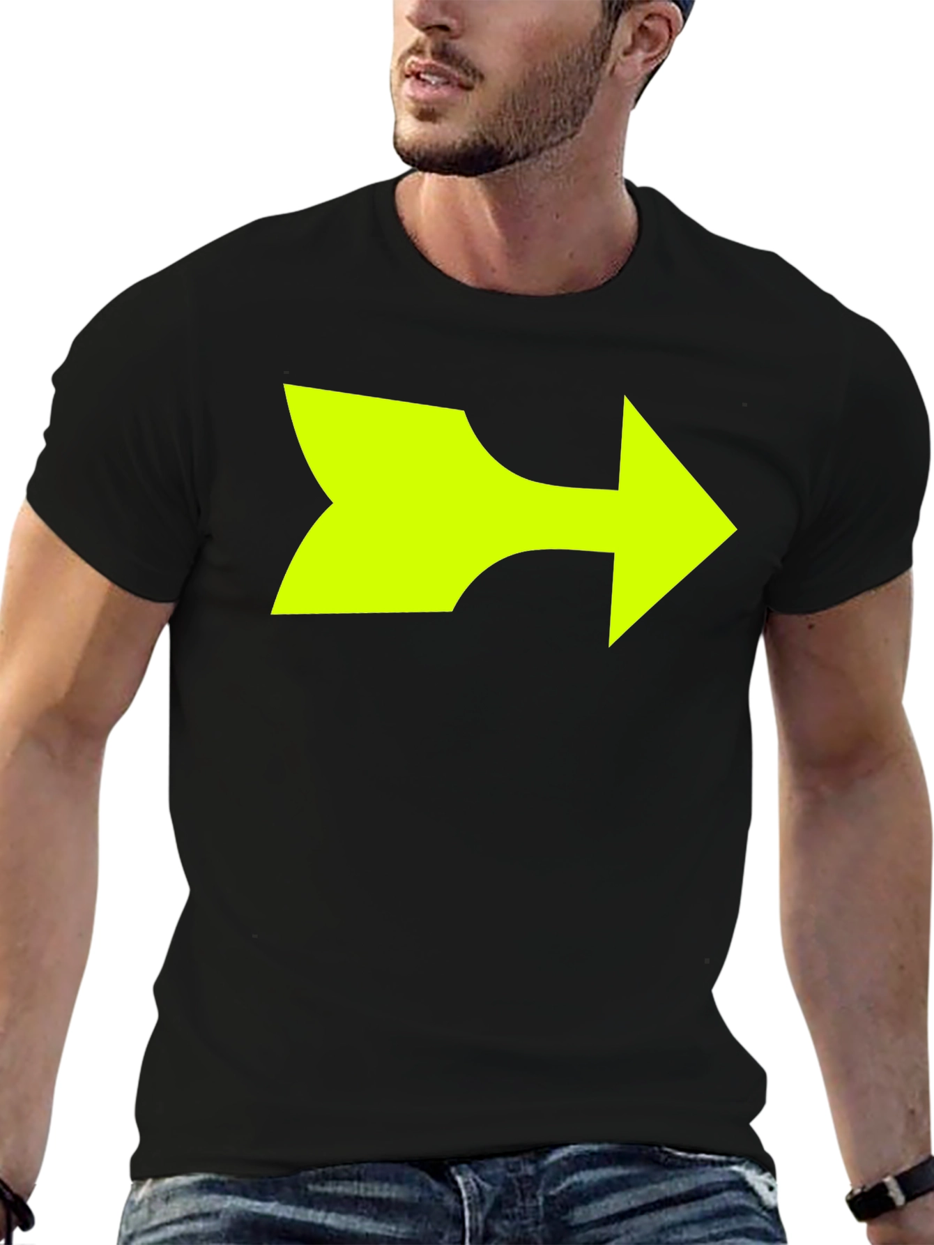 Right Arrow Graphic T-Shirt - Bold Statement Tee