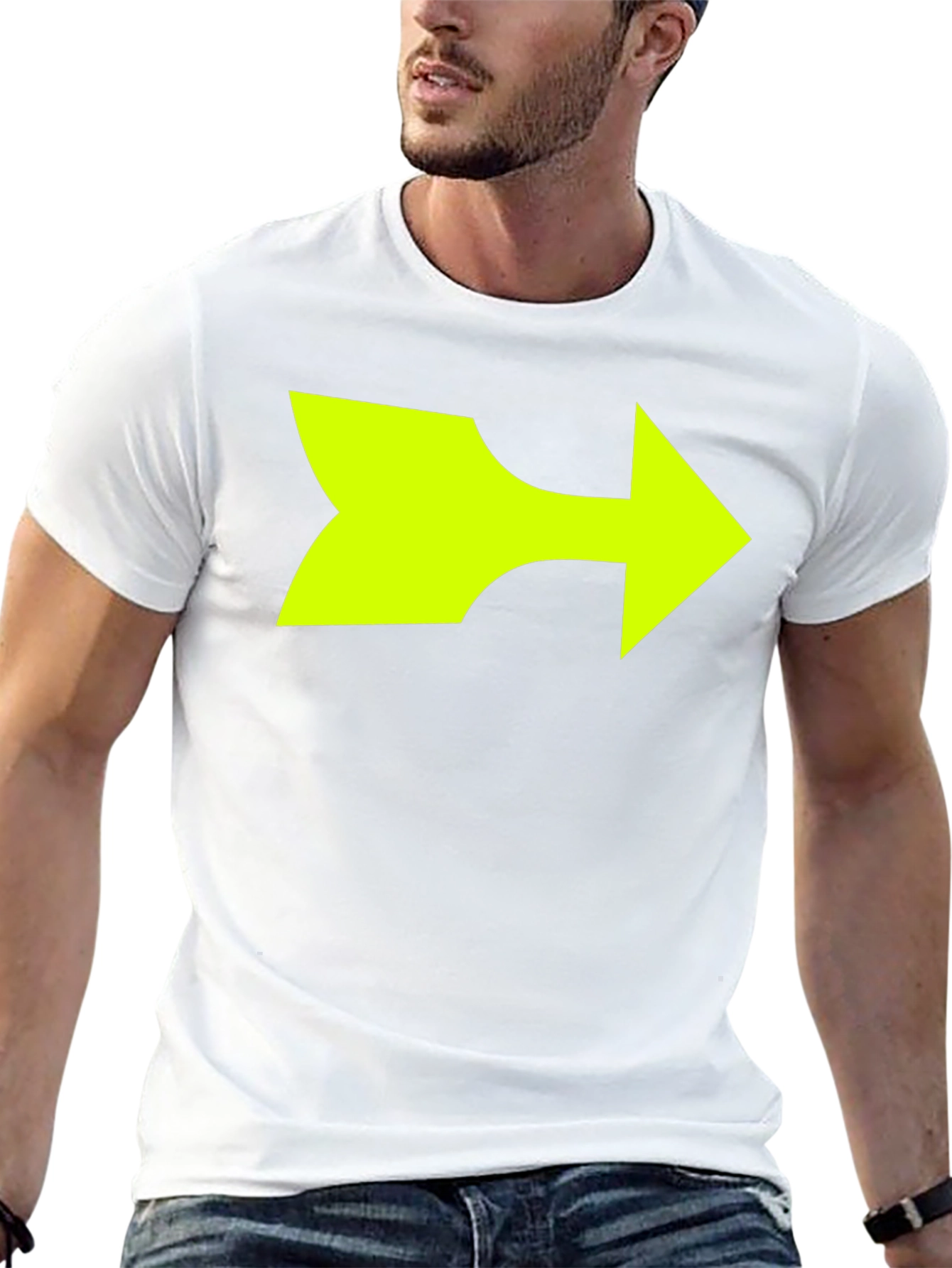 Right Arrow Graphic T-Shirt - Bold Statement Tee