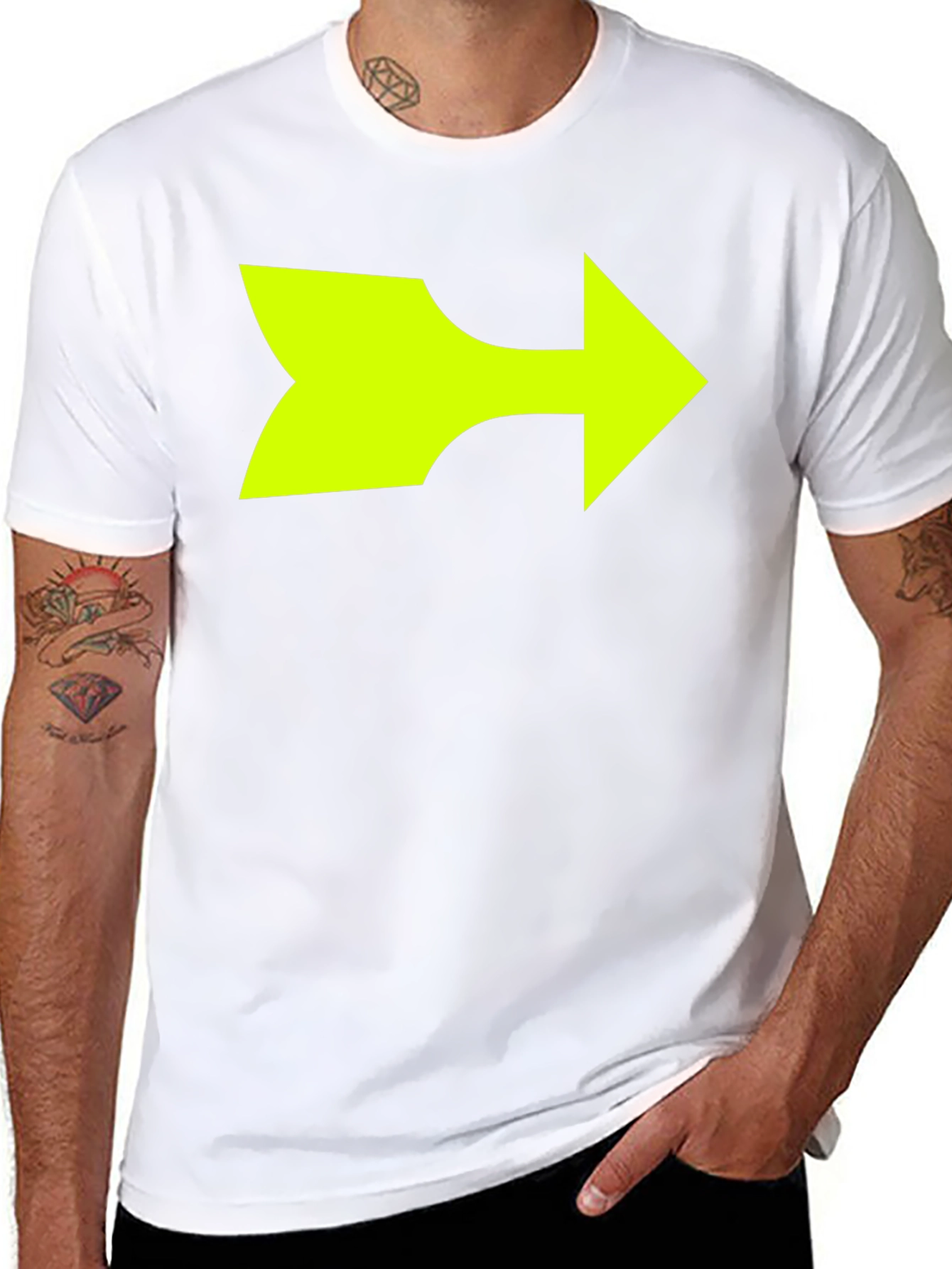 Right Arrow Graphic T-Shirt - Bold Statement Tee