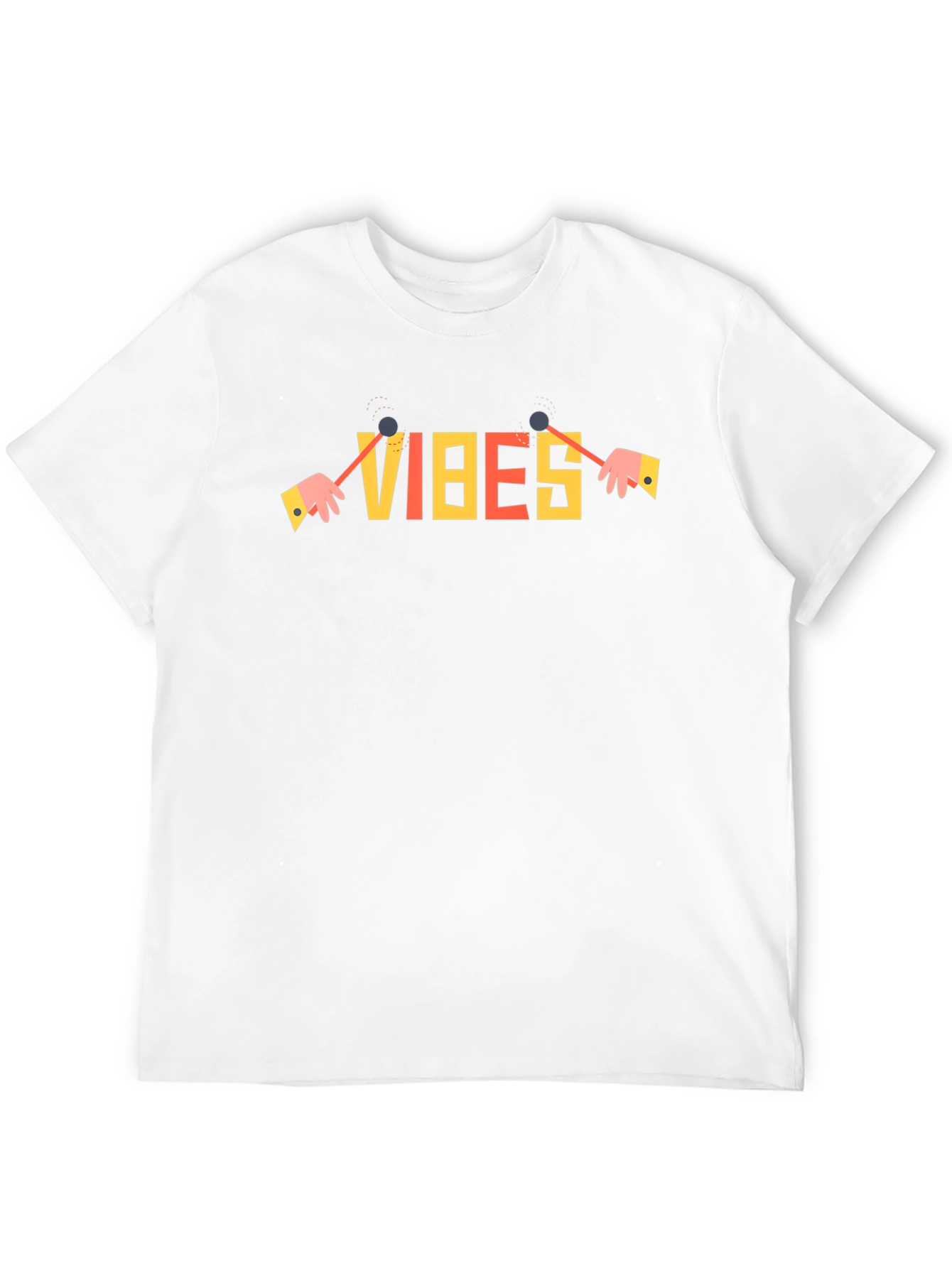 Vibes Graphic T-Shirt - Stylish Black Tee
