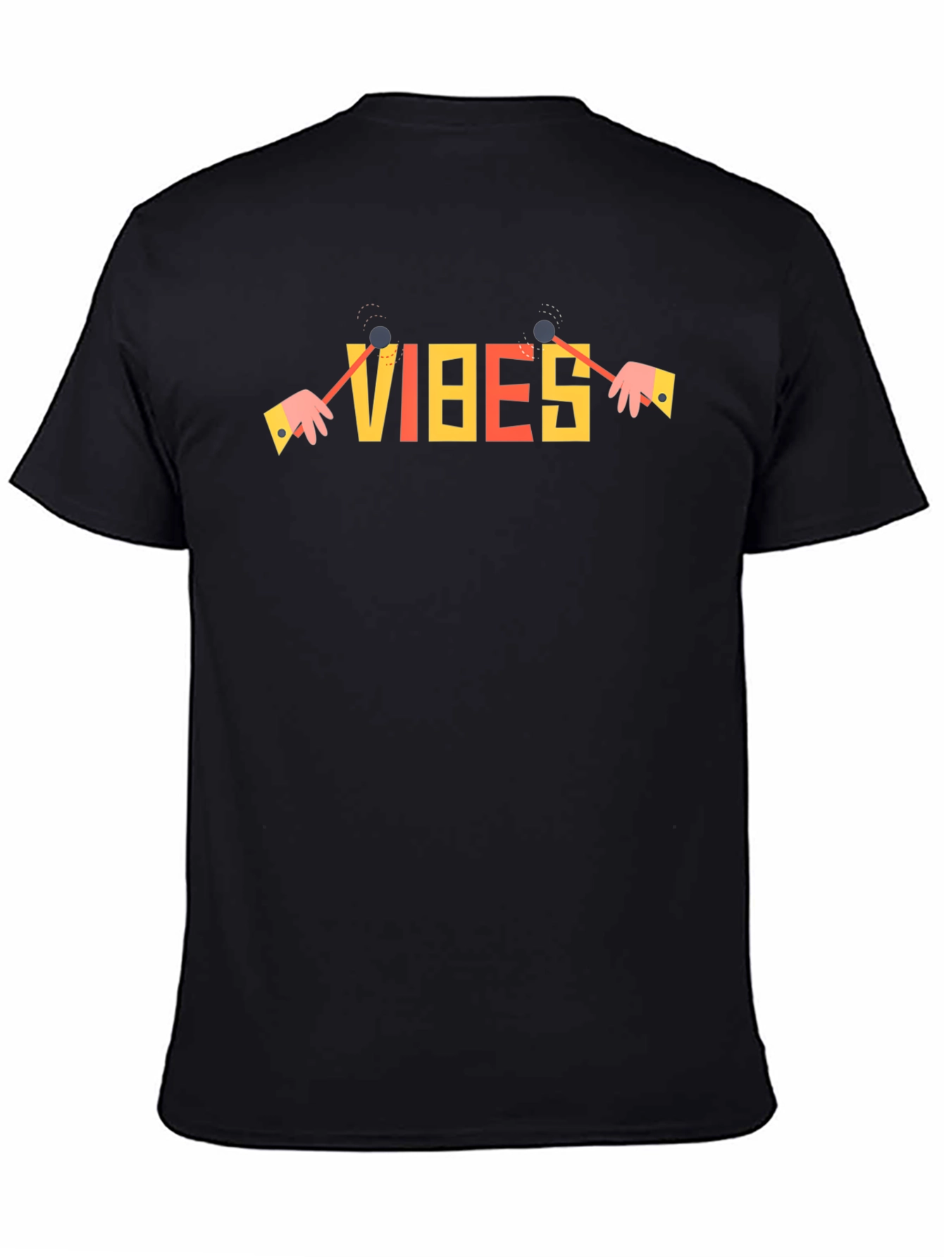 Vibes Graphic T-Shirt - Stylish Black Tee