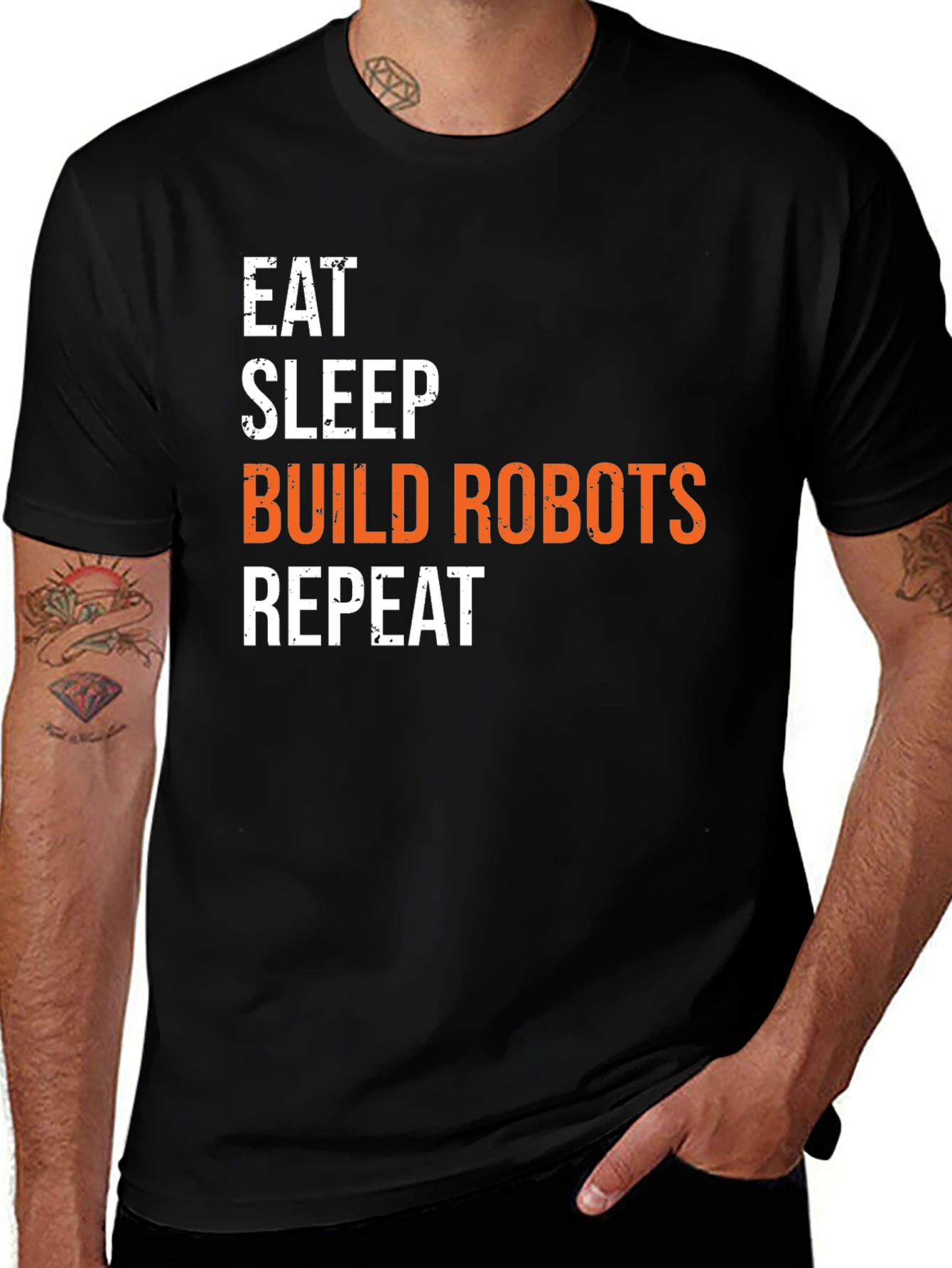 Eat Sleep Build Robots Repeat T-Shirt