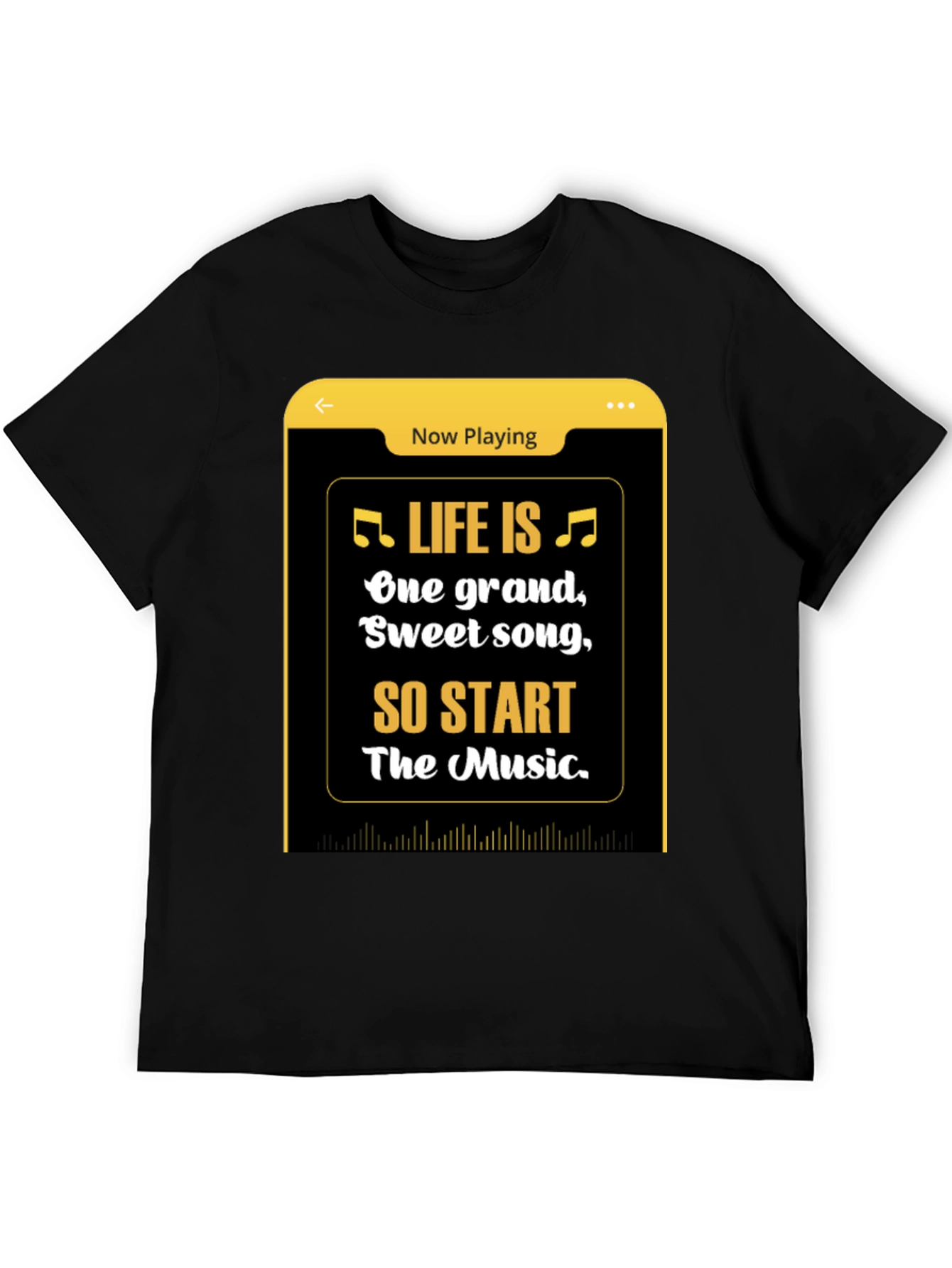Life is Music Graphic Tee - Black