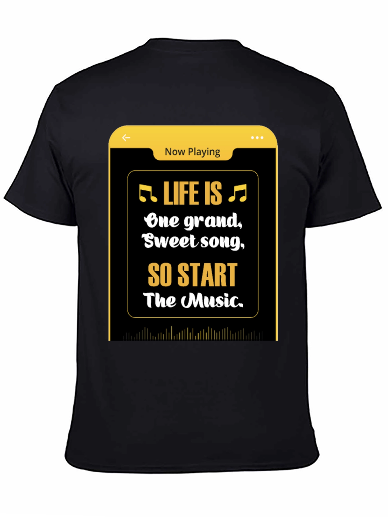 Life is Music Graphic Tee - Black