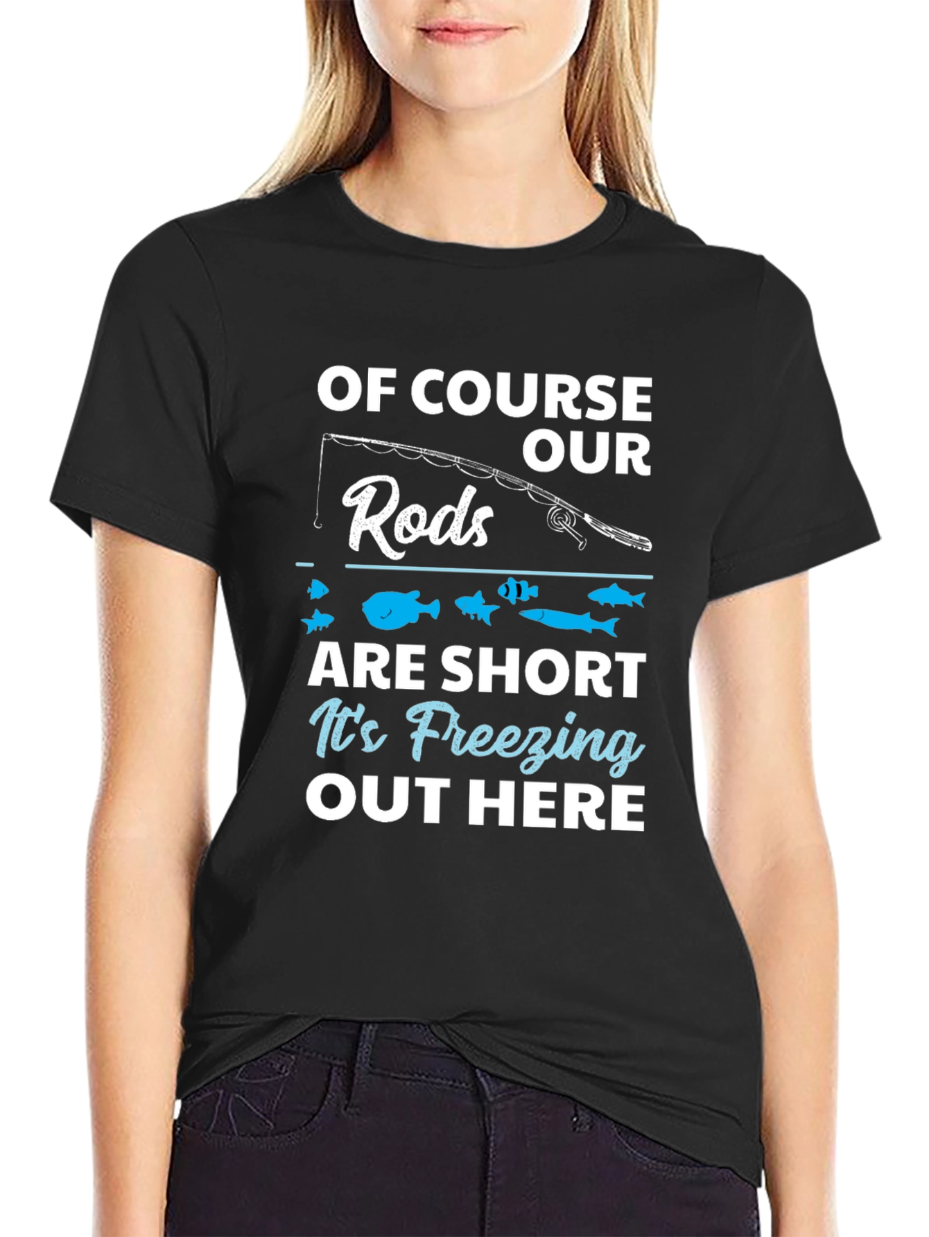 Funny Fishing T-Shirt - Freezing Out Here