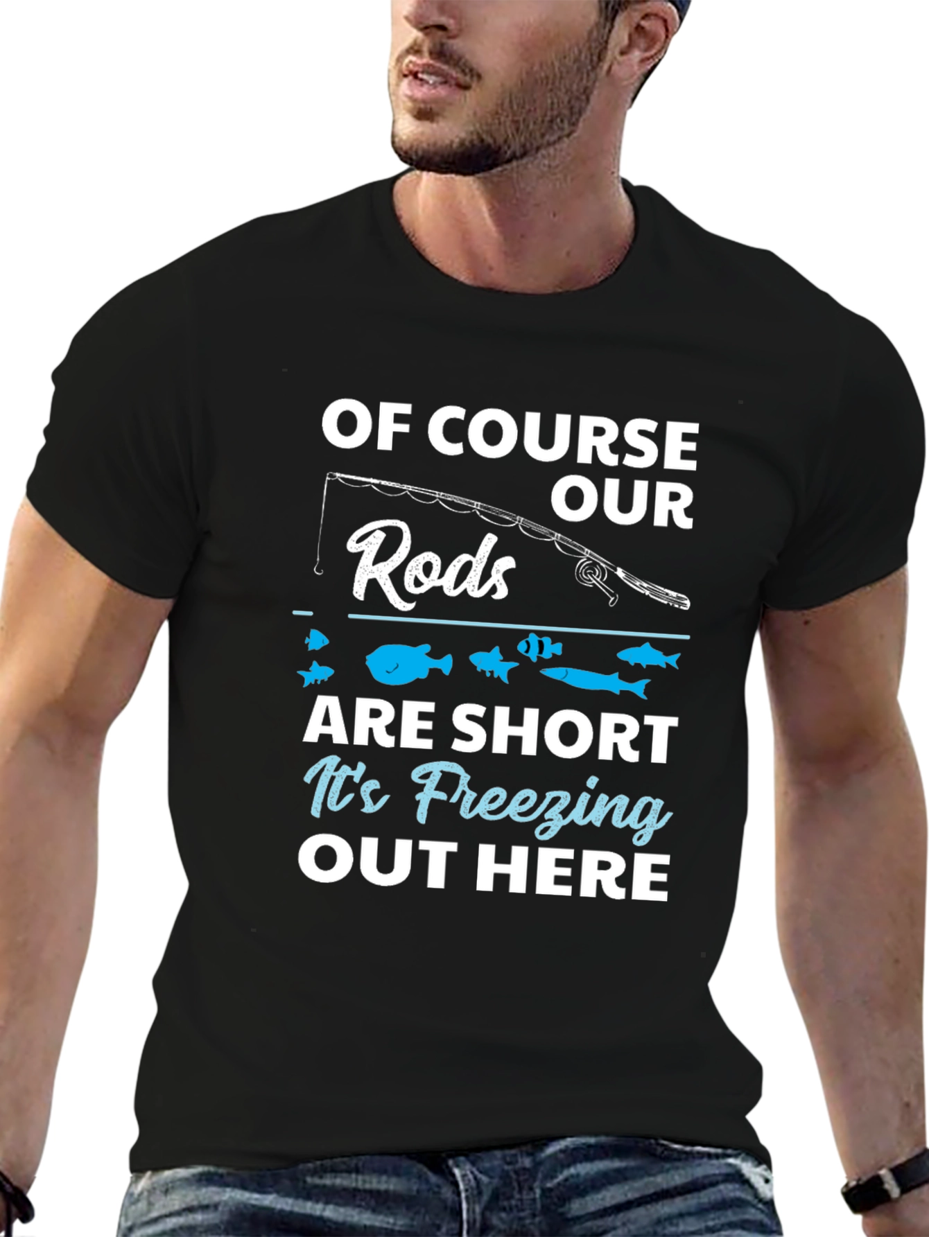 Funny Fishing T-Shirt - Freezing Out Here
