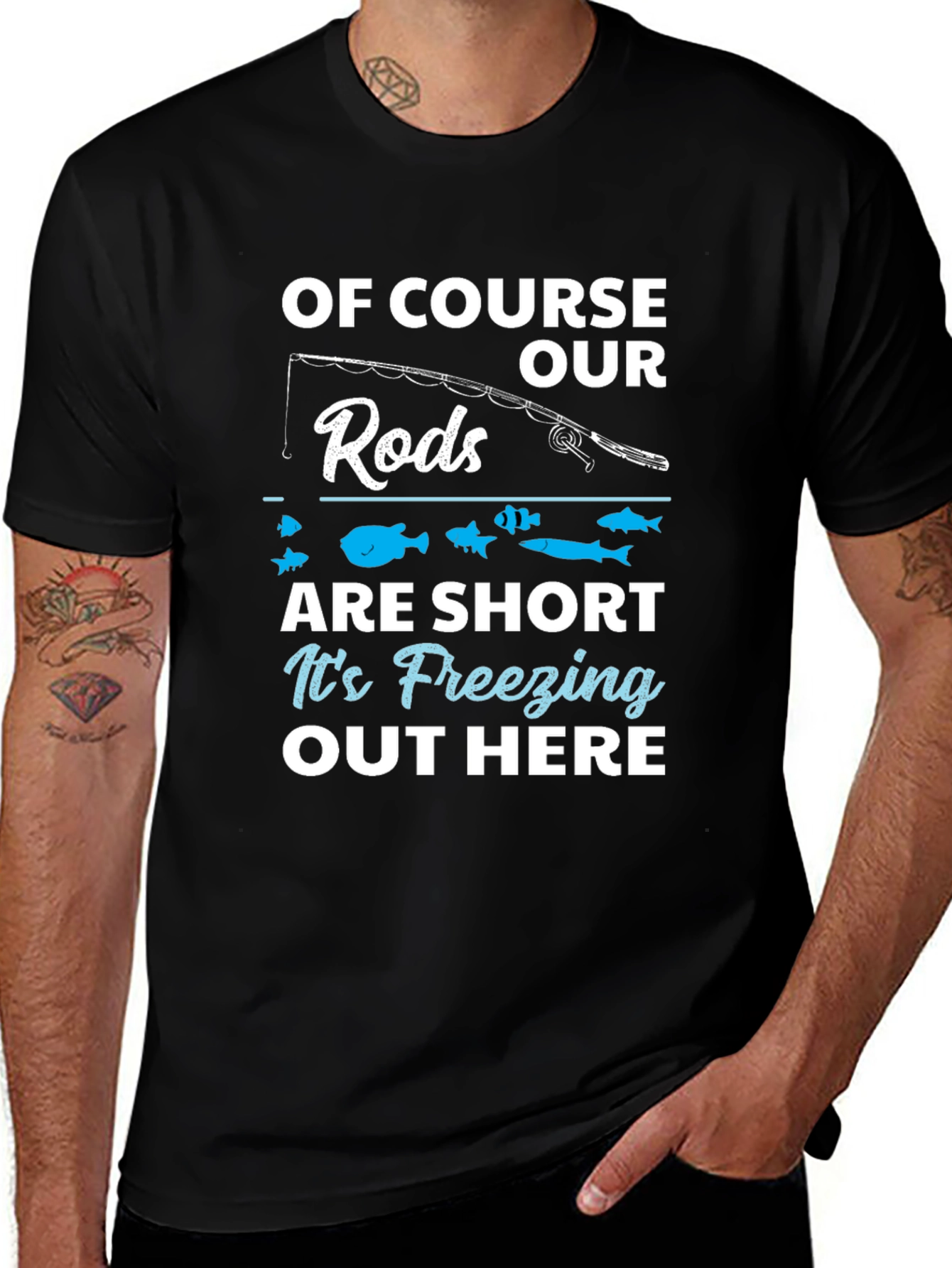 Funny Fishing T-Shirt - Freezing Out Here
