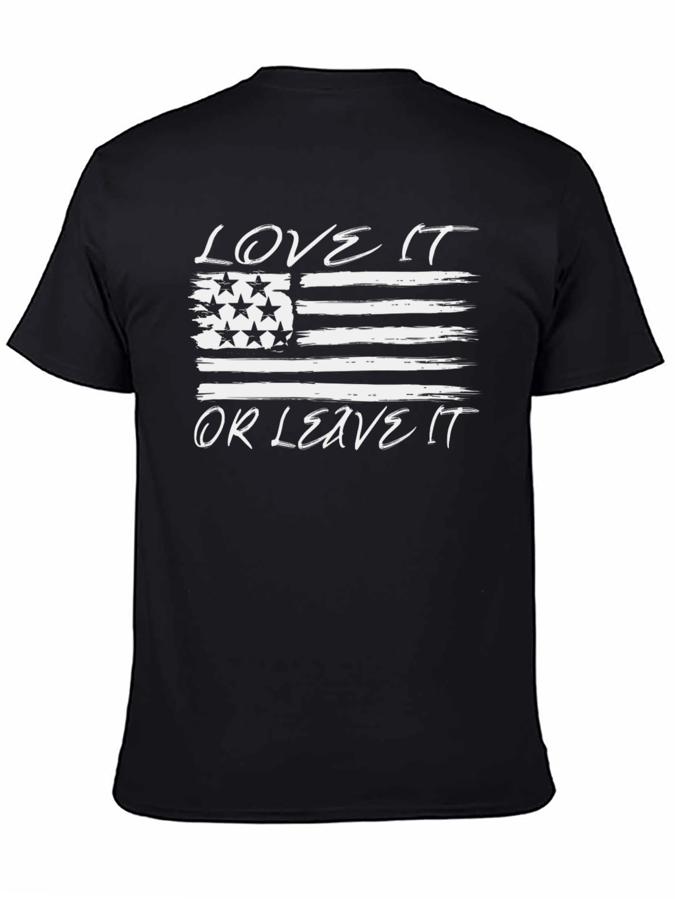 Love It Or Leave It American Flag T-Shirt