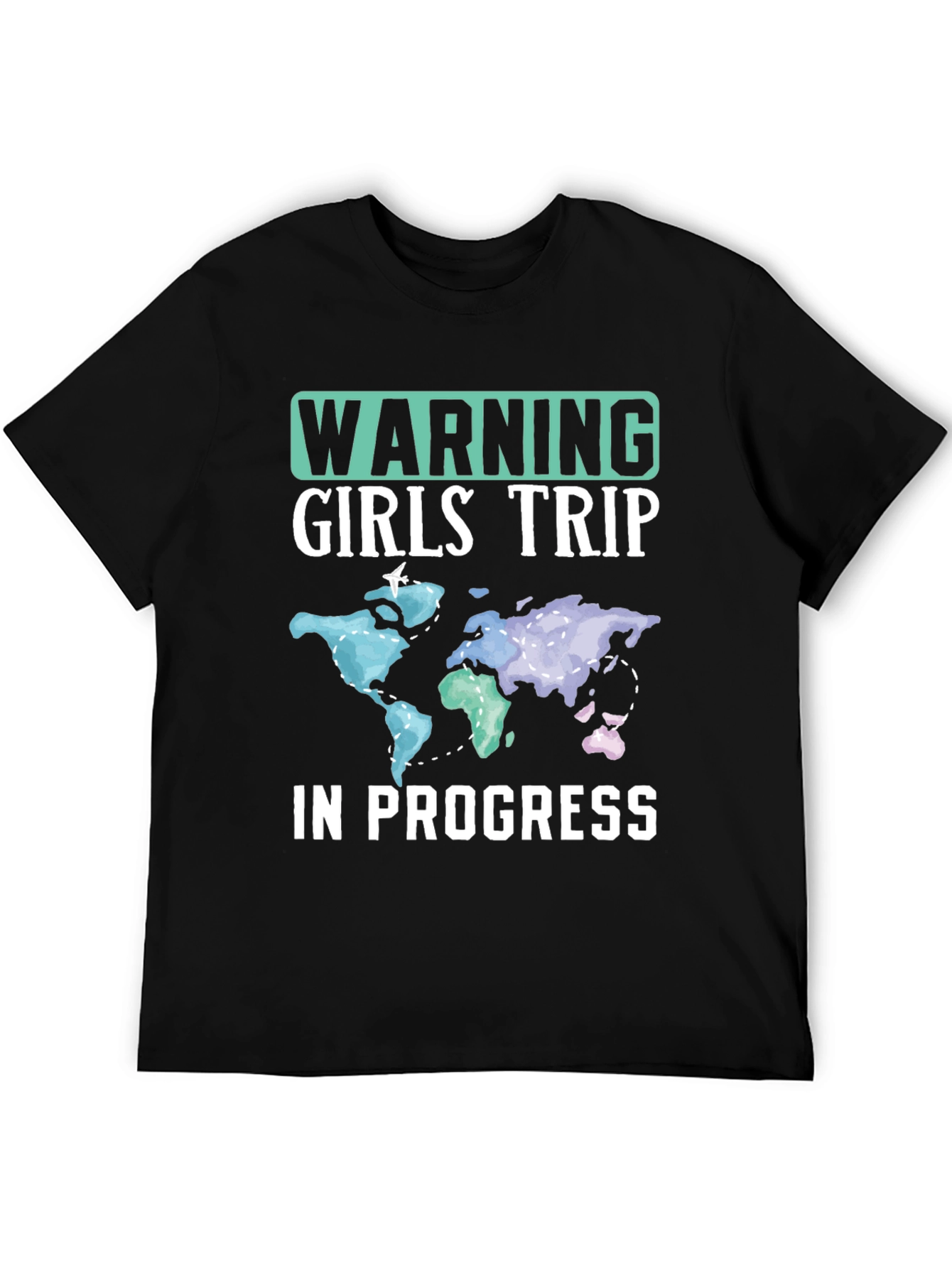 Warning Girls Trip in Progress Graphic T-Shirt