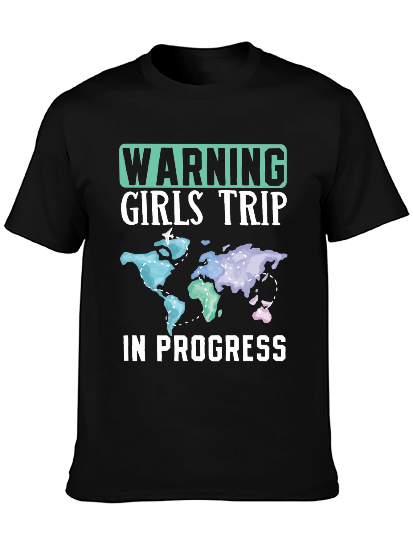 Warning Girls Trip in Progress Graphic T-Shirt