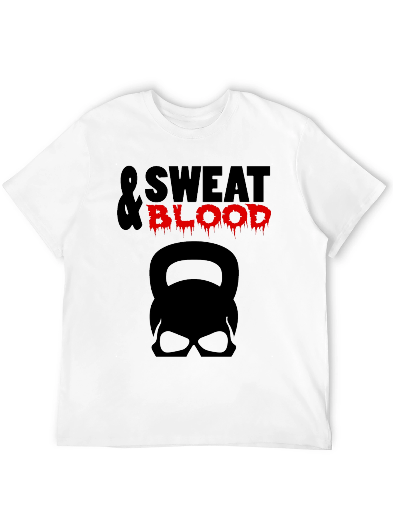 Sweat & Blood Graphic Tee - Kettlebell Skull