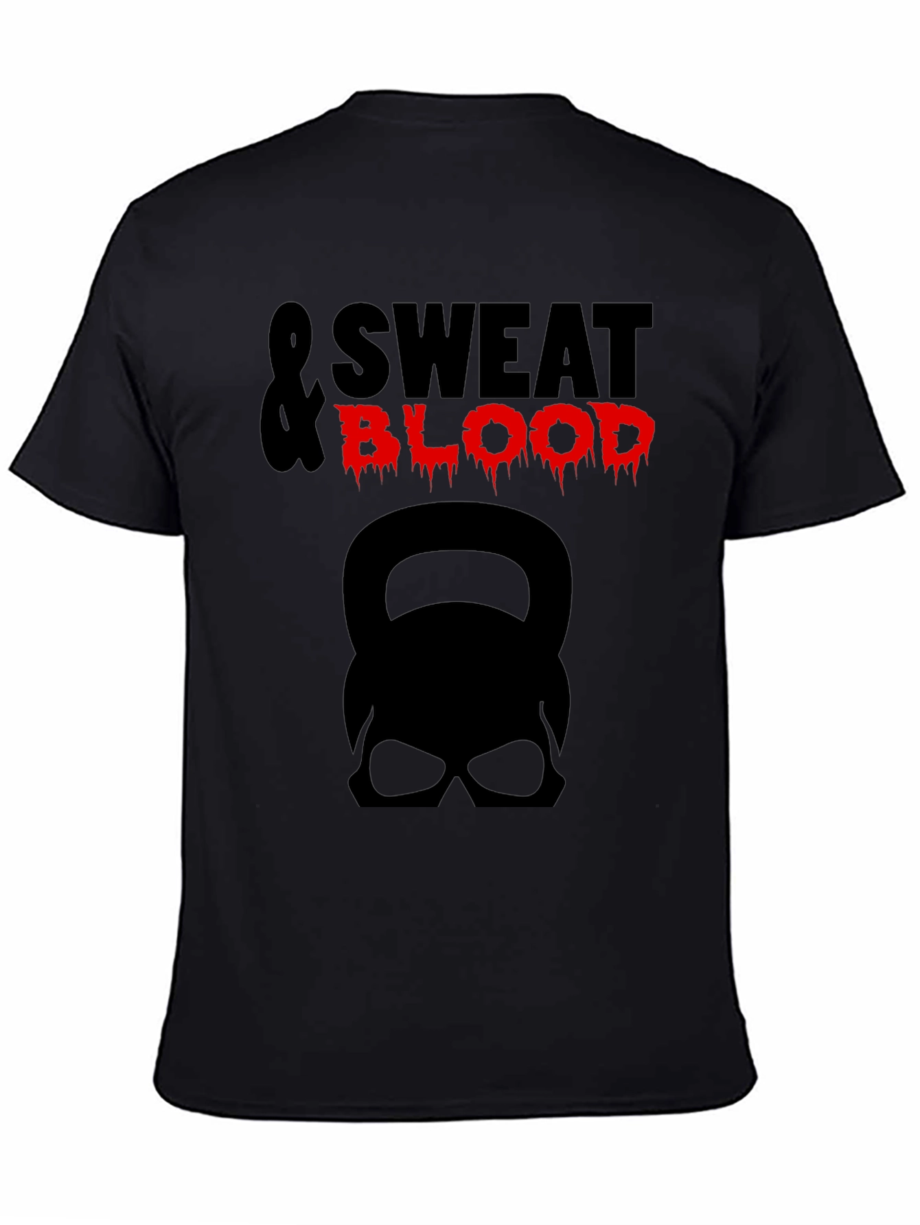 Sweat & Blood Graphic Tee - Kettlebell Skull