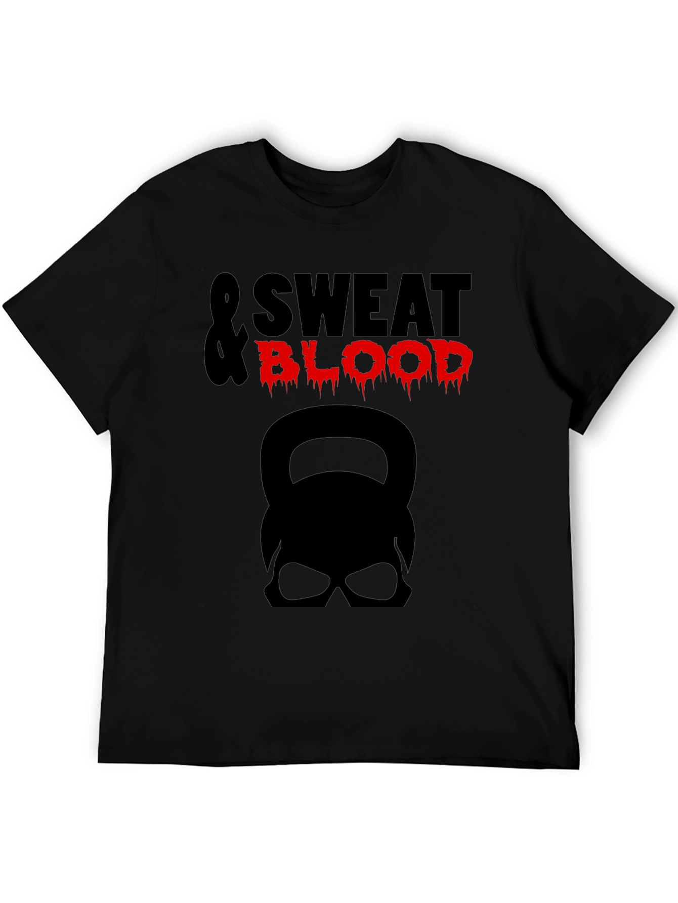 Sweat & Blood Graphic Tee - Kettlebell Skull