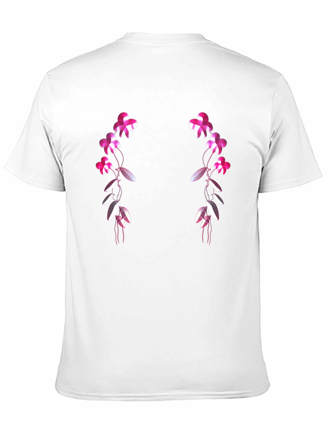 Floral Vines Graphic T-Shirt - Black