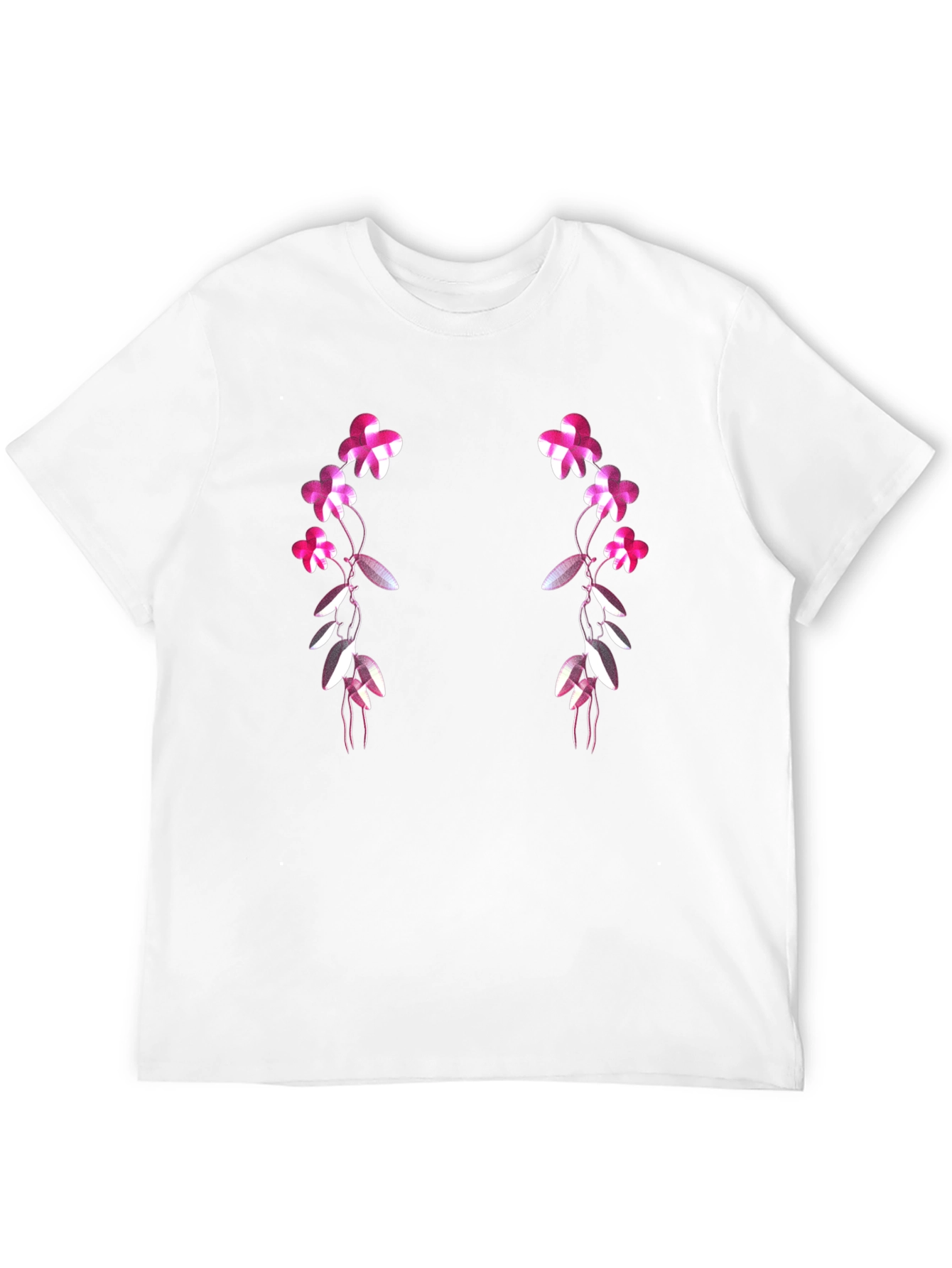 Floral Vines Graphic T-Shirt - Black