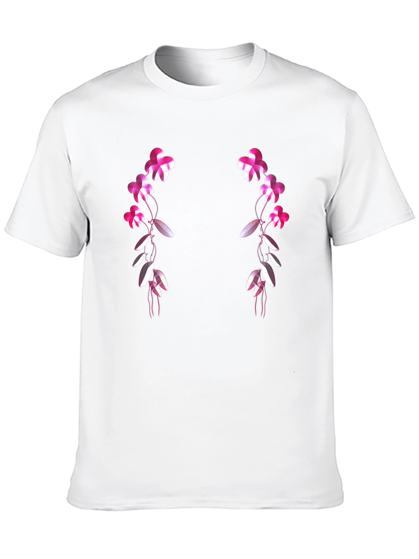 Floral Vines Graphic T-Shirt - Black
