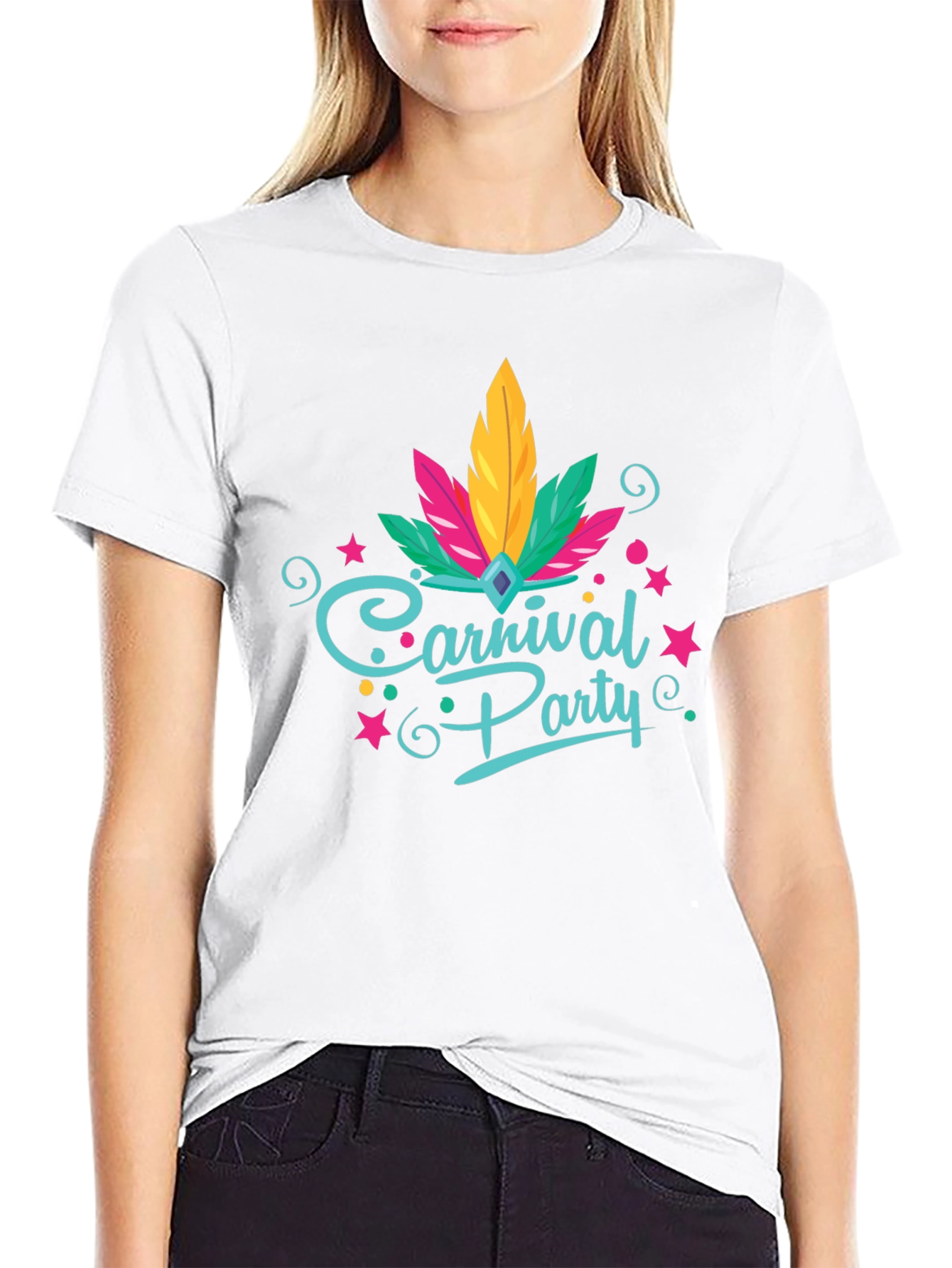 Carnival Party Graphic Tee - Fun Festive Design