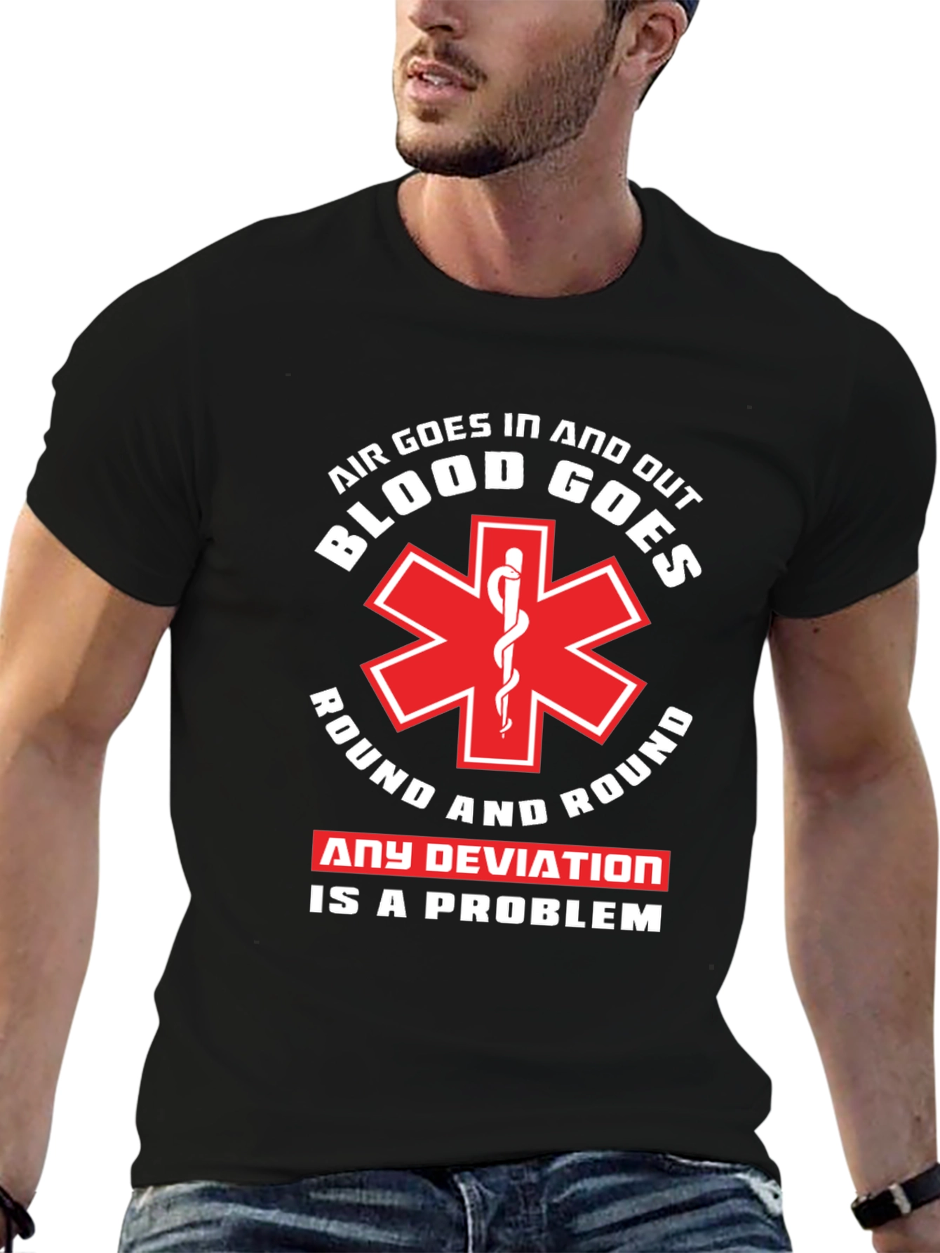 Air and Blood T-Shirt - EMT Paramedic Tee