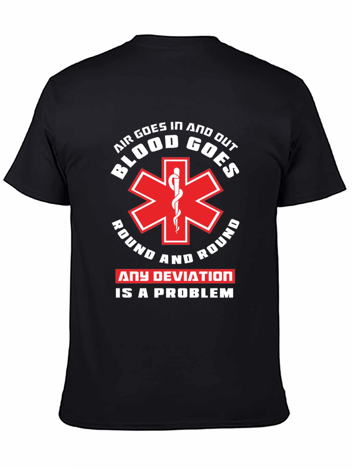 Air and Blood T-Shirt - EMT Paramedic Tee