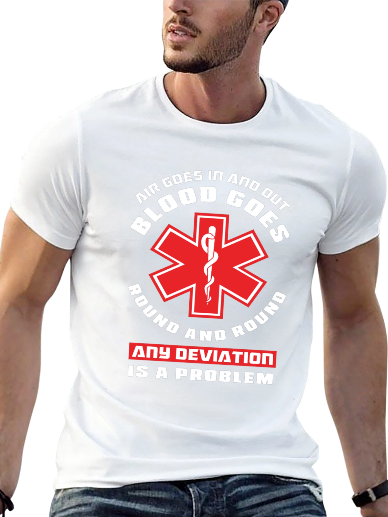 Air and Blood T-Shirt - EMT Paramedic Tee