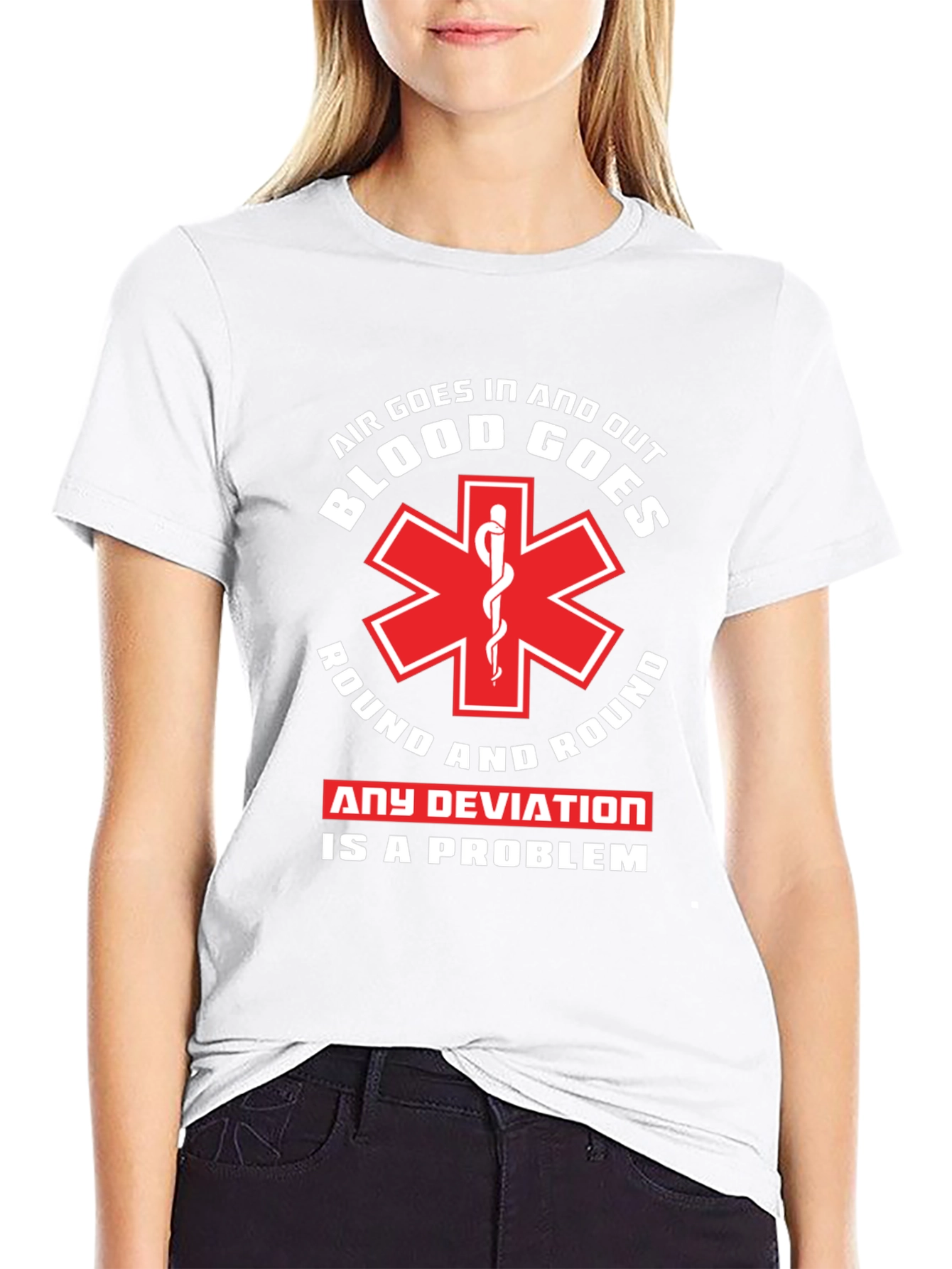 Air and Blood T-Shirt - EMT Paramedic Tee