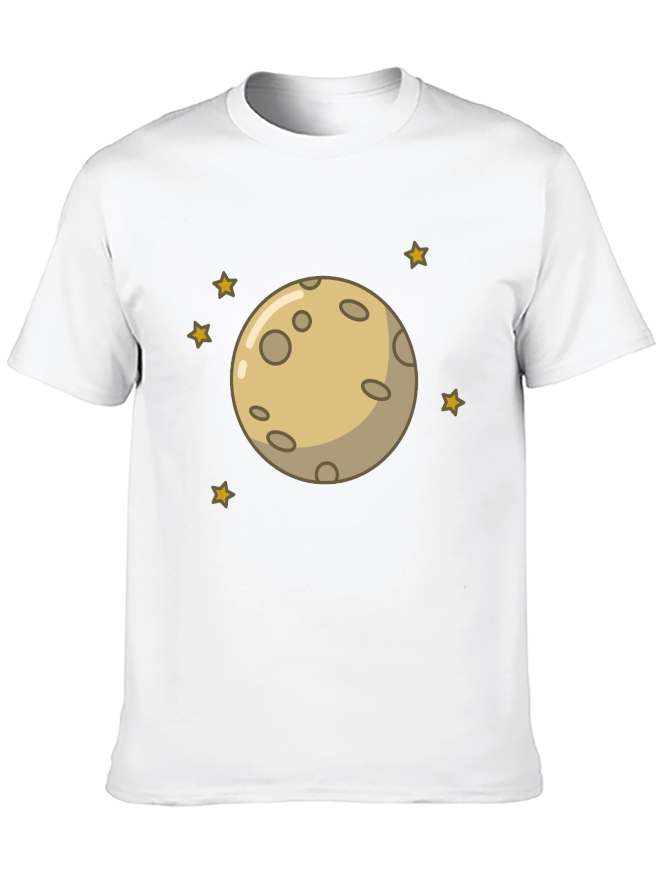 Moon and Stars Graphic Black T-Shirt