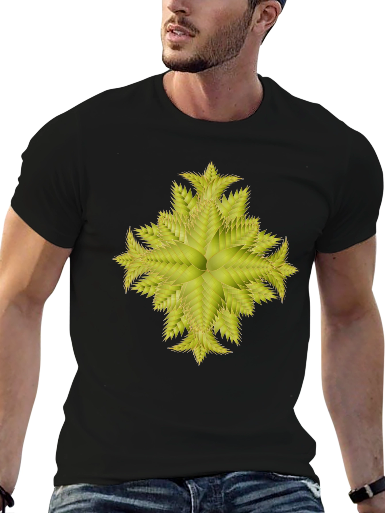 Botanical Burst Black Tee