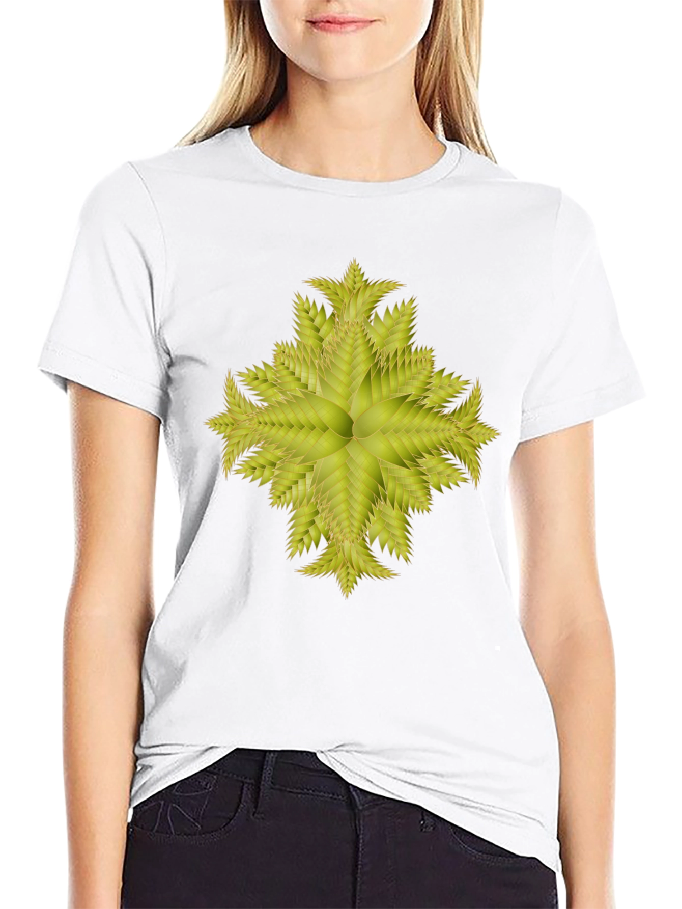 Botanical Burst Black Tee