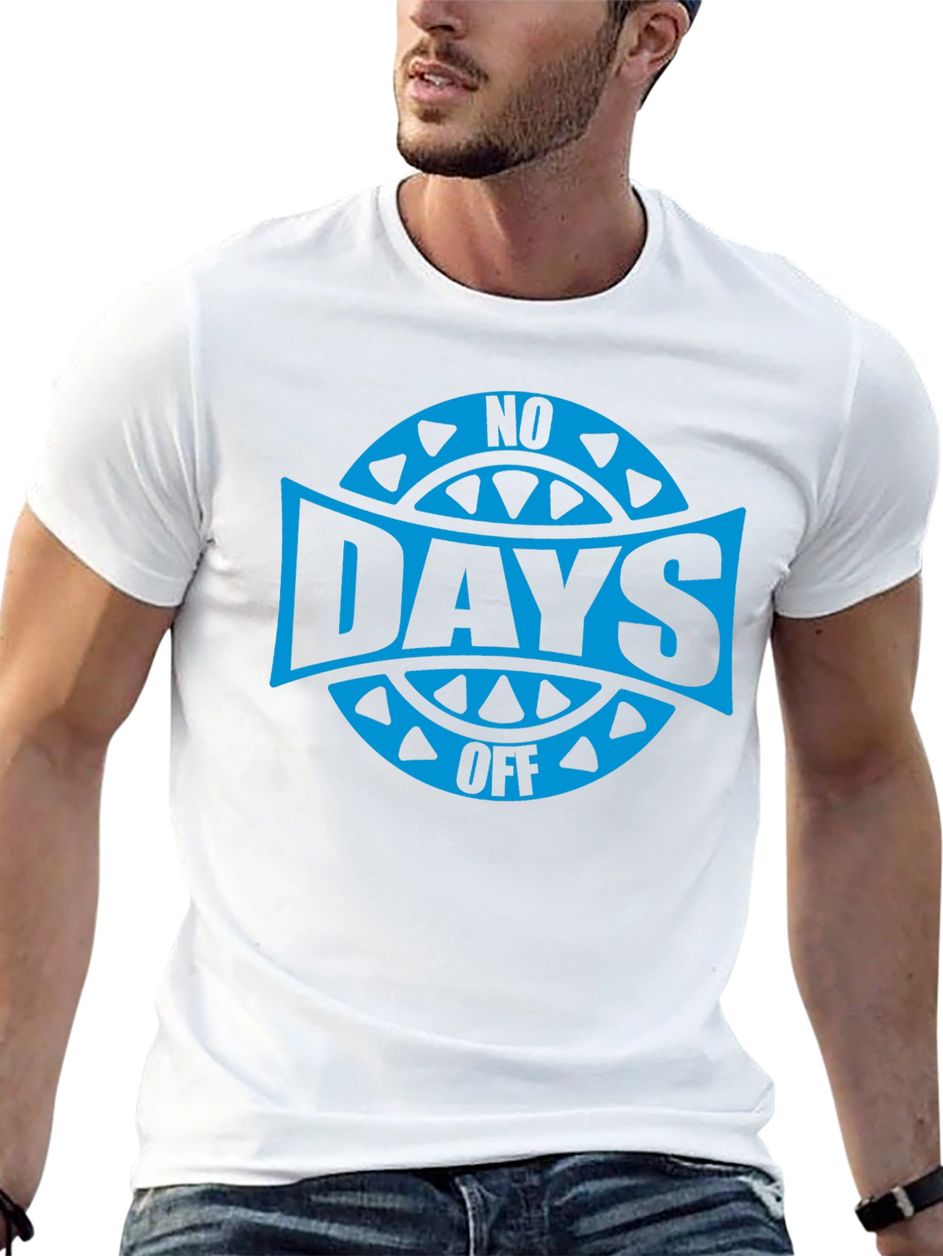 No Days Off Graphic T-Shirt - Black