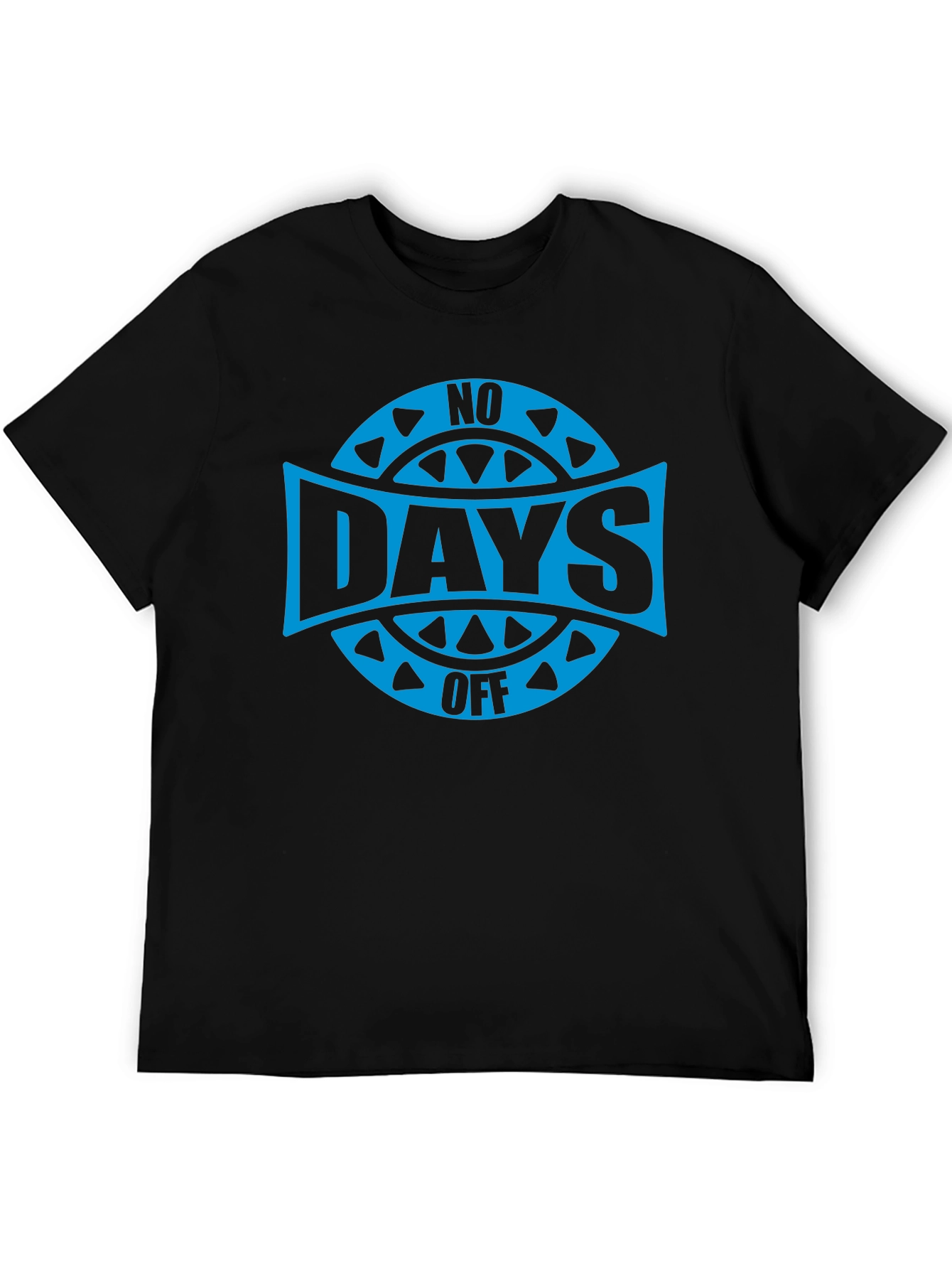 No Days Off Graphic T-Shirt - Black