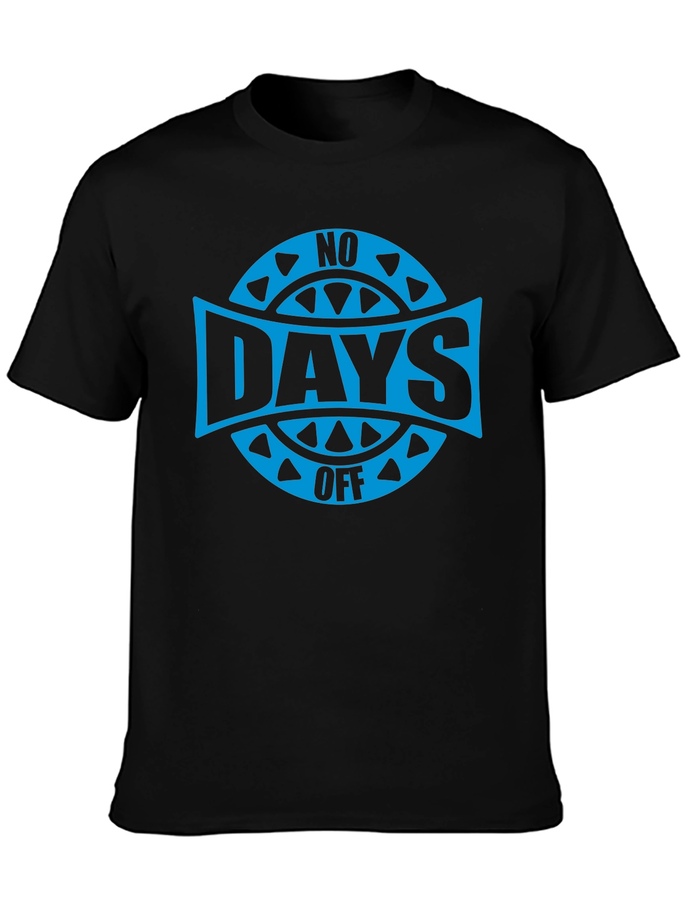 No Days Off Graphic T-Shirt - Black