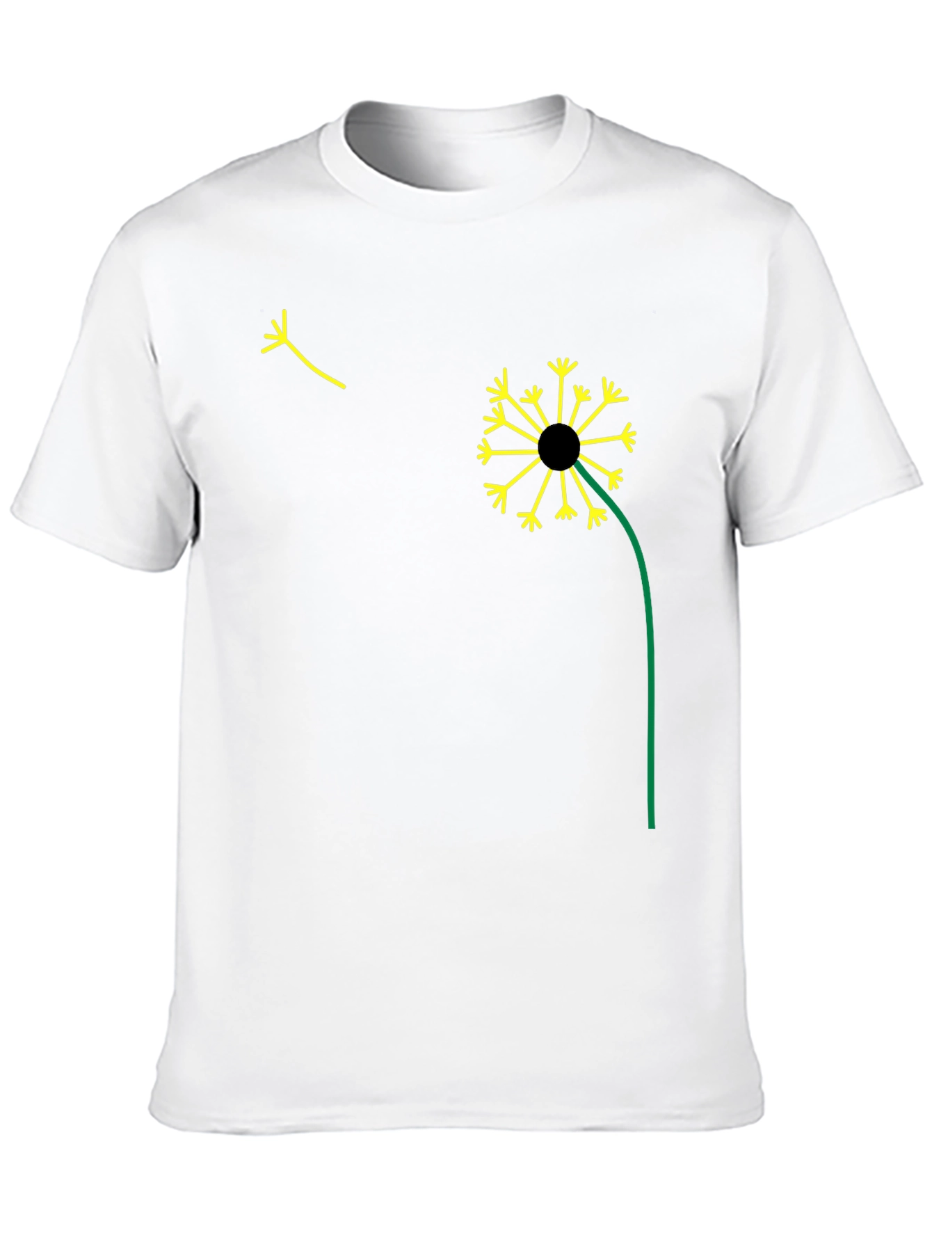 Dandelion Graphic Black T-Shirt
