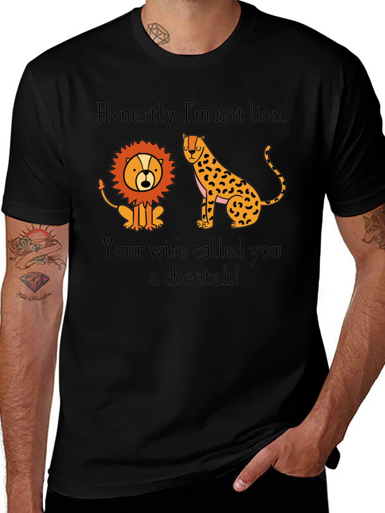 Funny Not Lion Cheetah T-Shirt