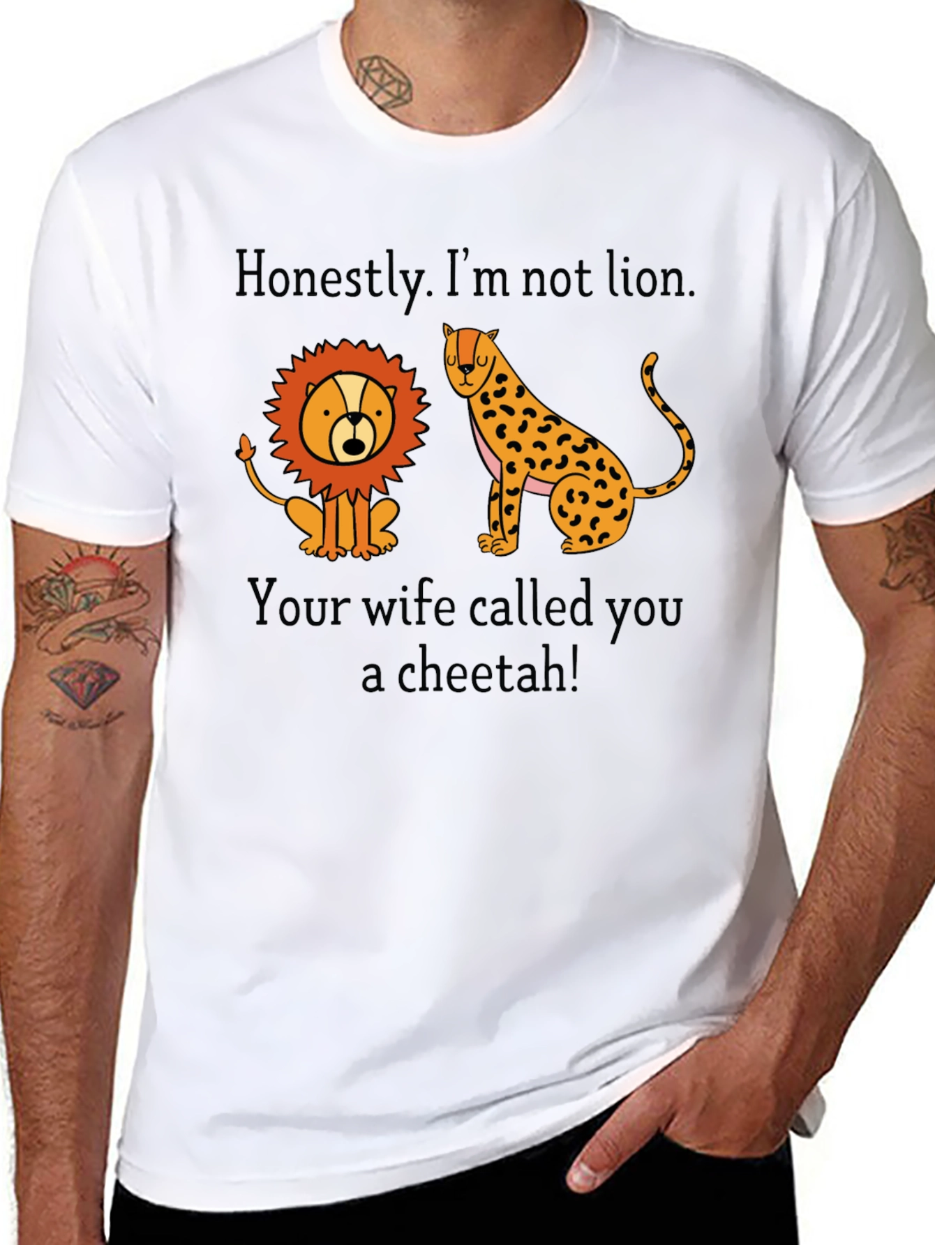 Funny Not Lion Cheetah T-Shirt