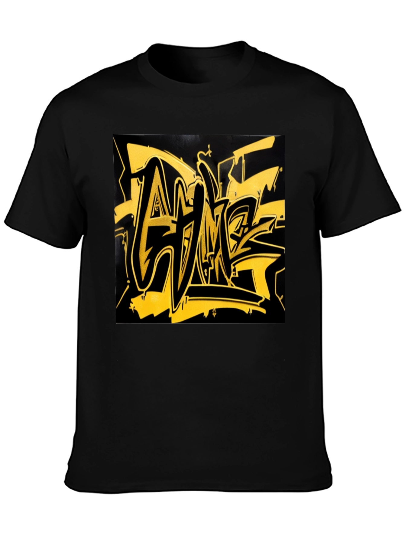 Graffiti Art T-Shirt - Urban Style Black Tee