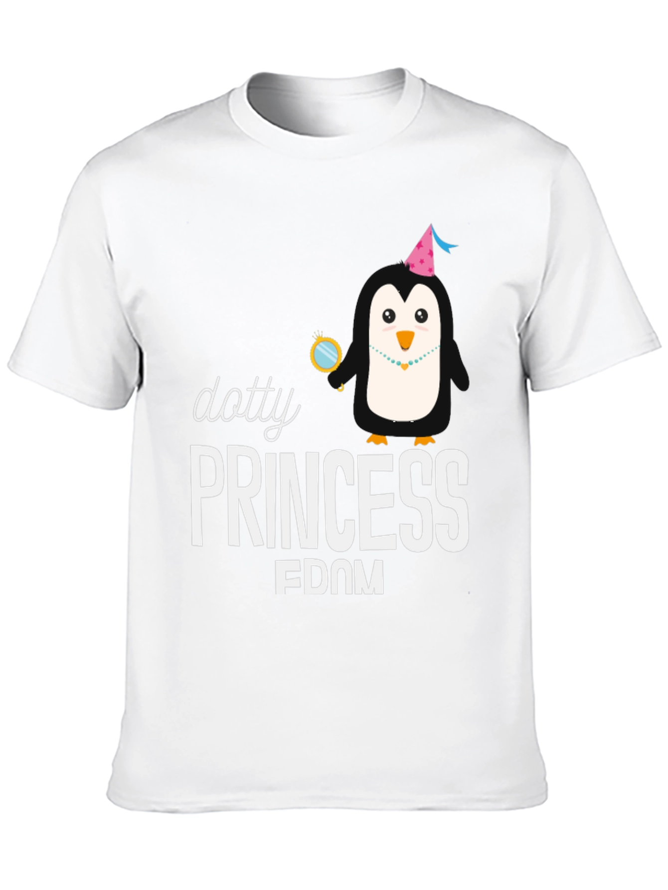 Dotty Princess Penguin Graphic Tee - Unisex