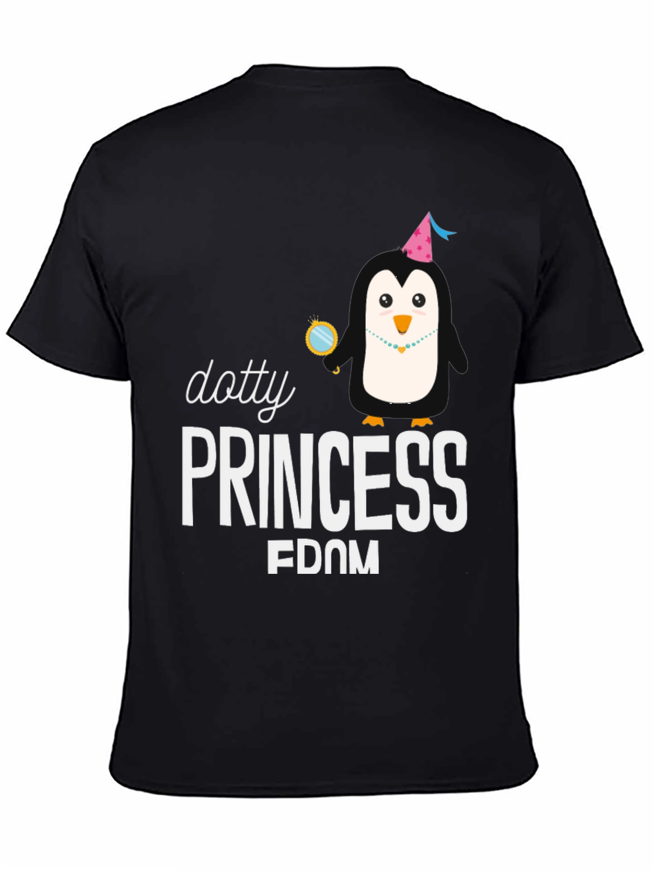 Dotty Princess Penguin Graphic Tee - Unisex