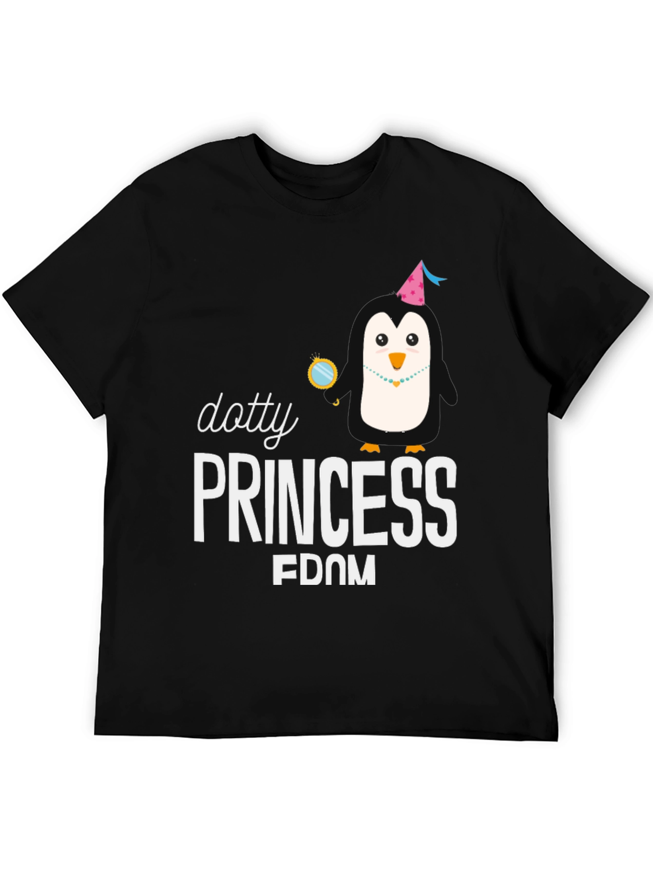 Dotty Princess Penguin Graphic Tee - Unisex