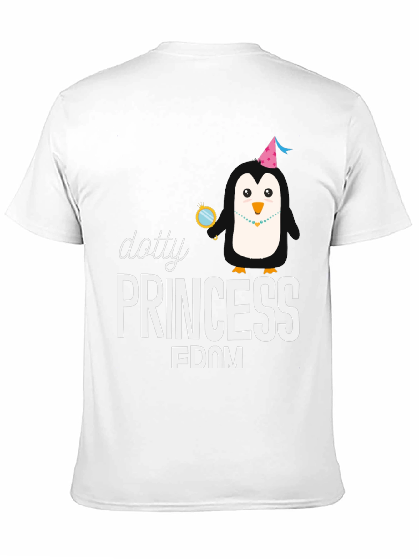 Dotty Princess Penguin Graphic Tee - Unisex