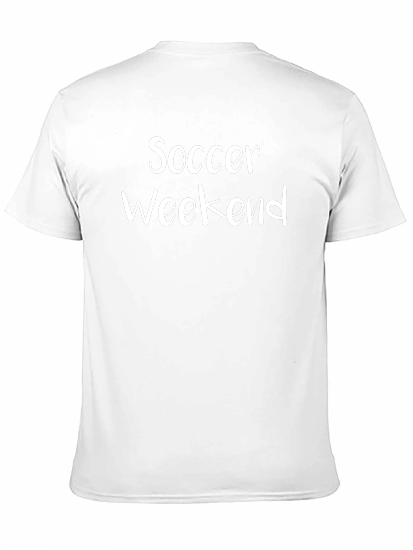 Soccer Weekend Black Cotton T-Shirt